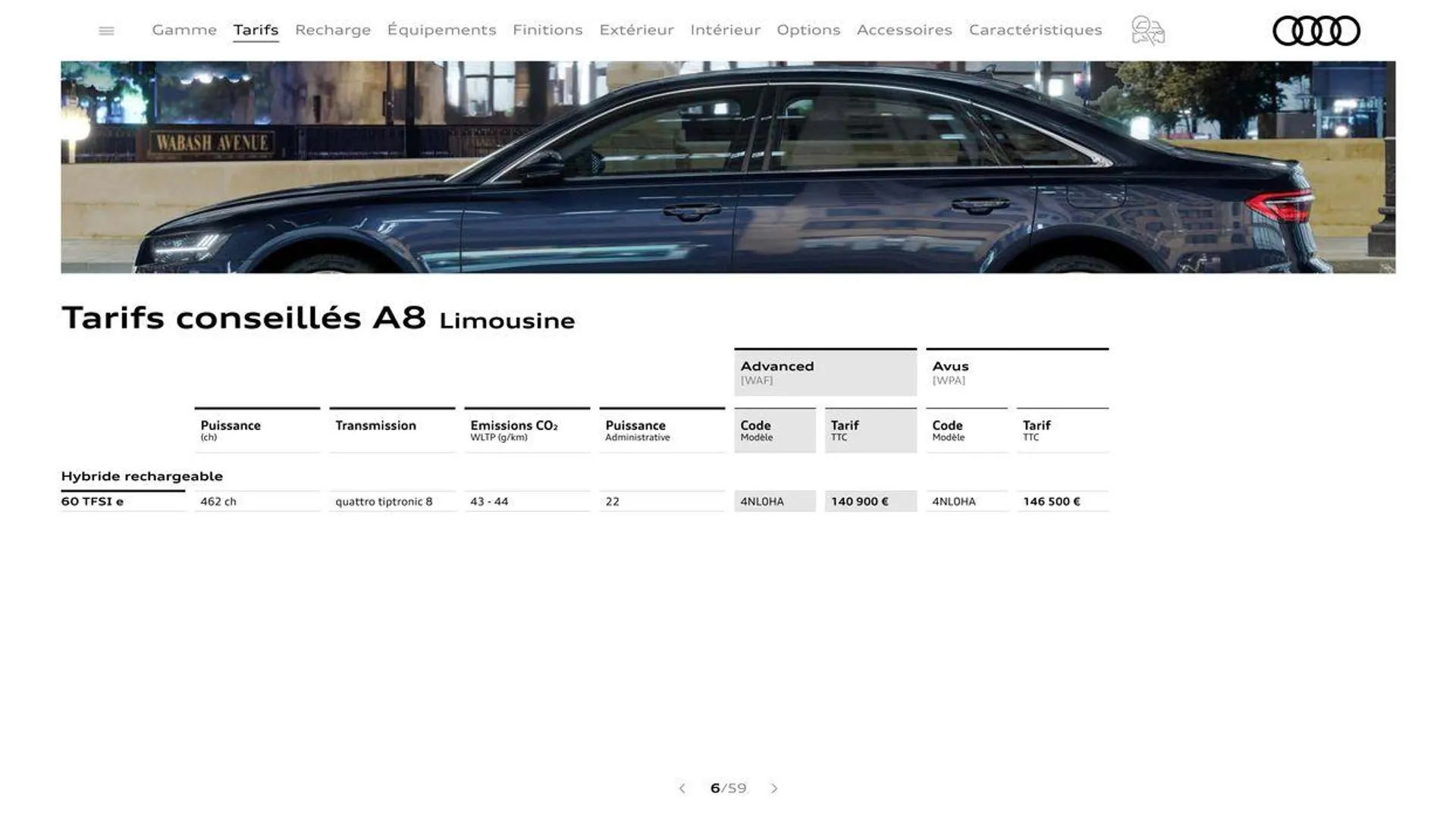 Audi A8 du 20 août au 31 décembre 2024 - Catalogue page 6