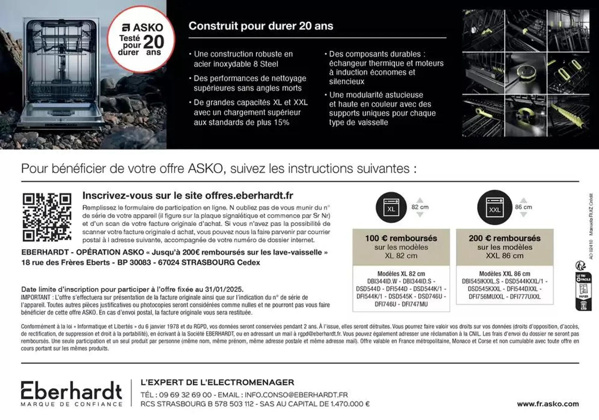 ASKO vous rembourse jusqu’à 200€ du 1 novembre au 31 décembre 2024 - Catalogue page 2