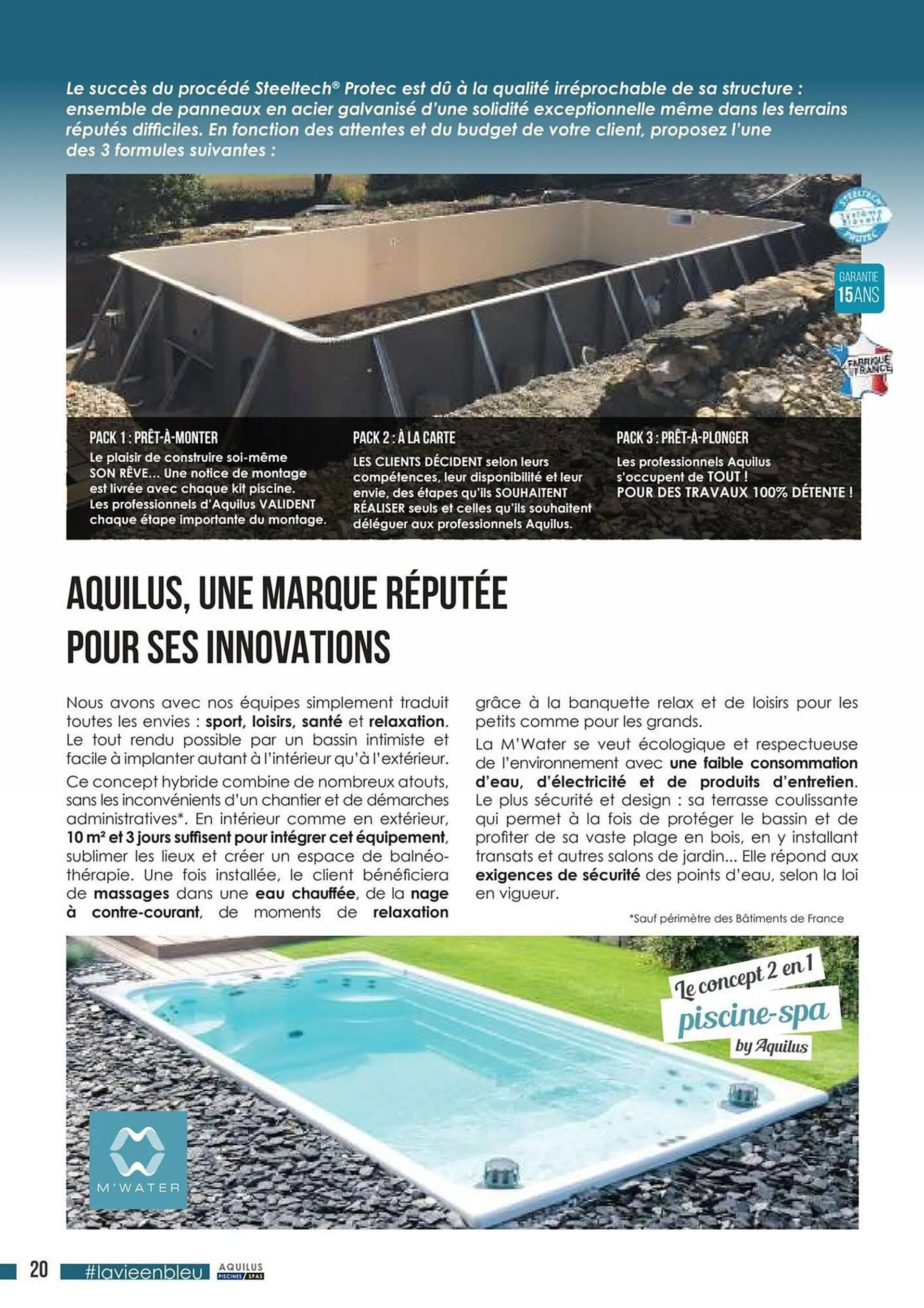 Catalogue Aquilus Piscines du 23 octobre au 31 décembre 2023 - Catalogue page 20