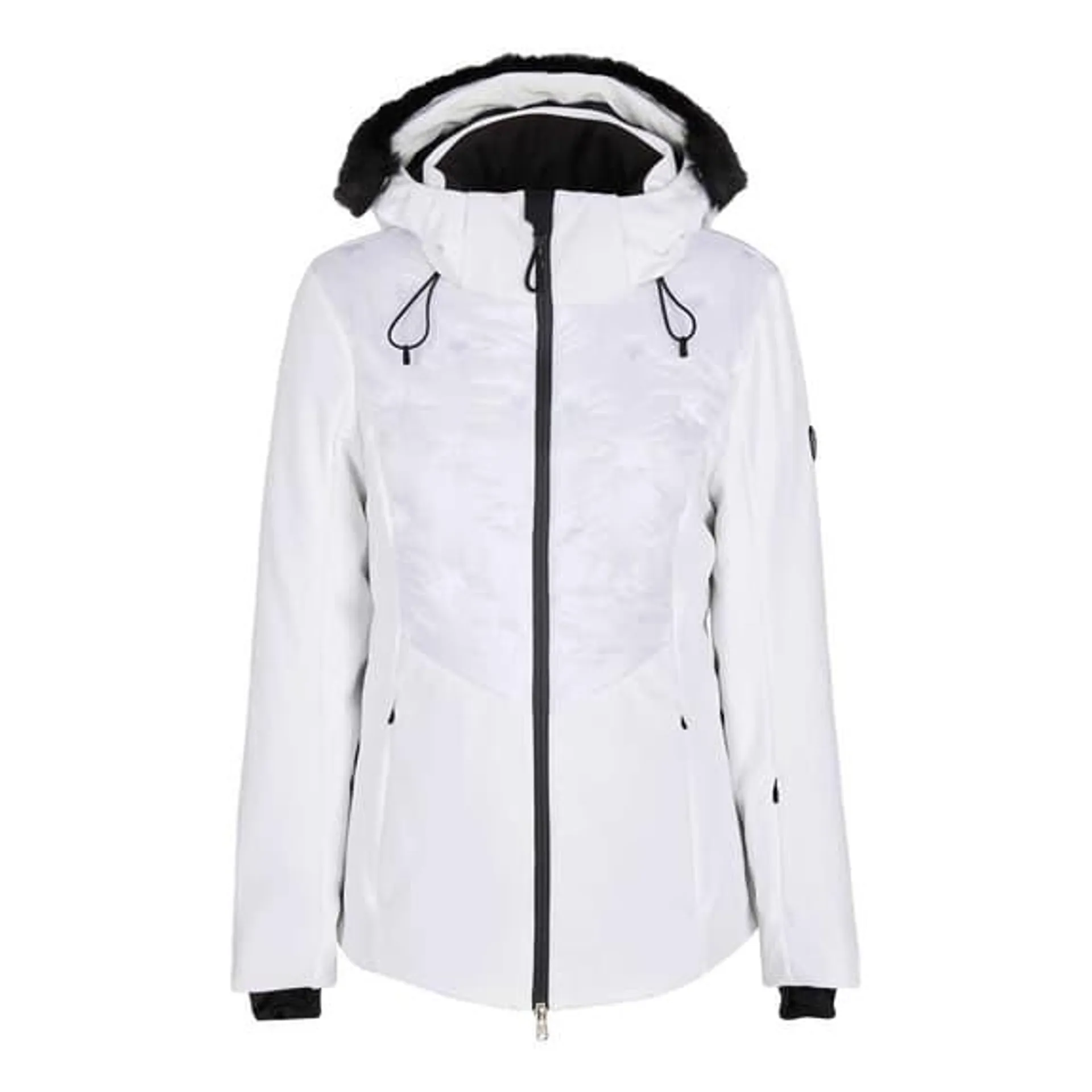 Veste à capuche EA7 Emporio Armani Bomber Ski blanc femme