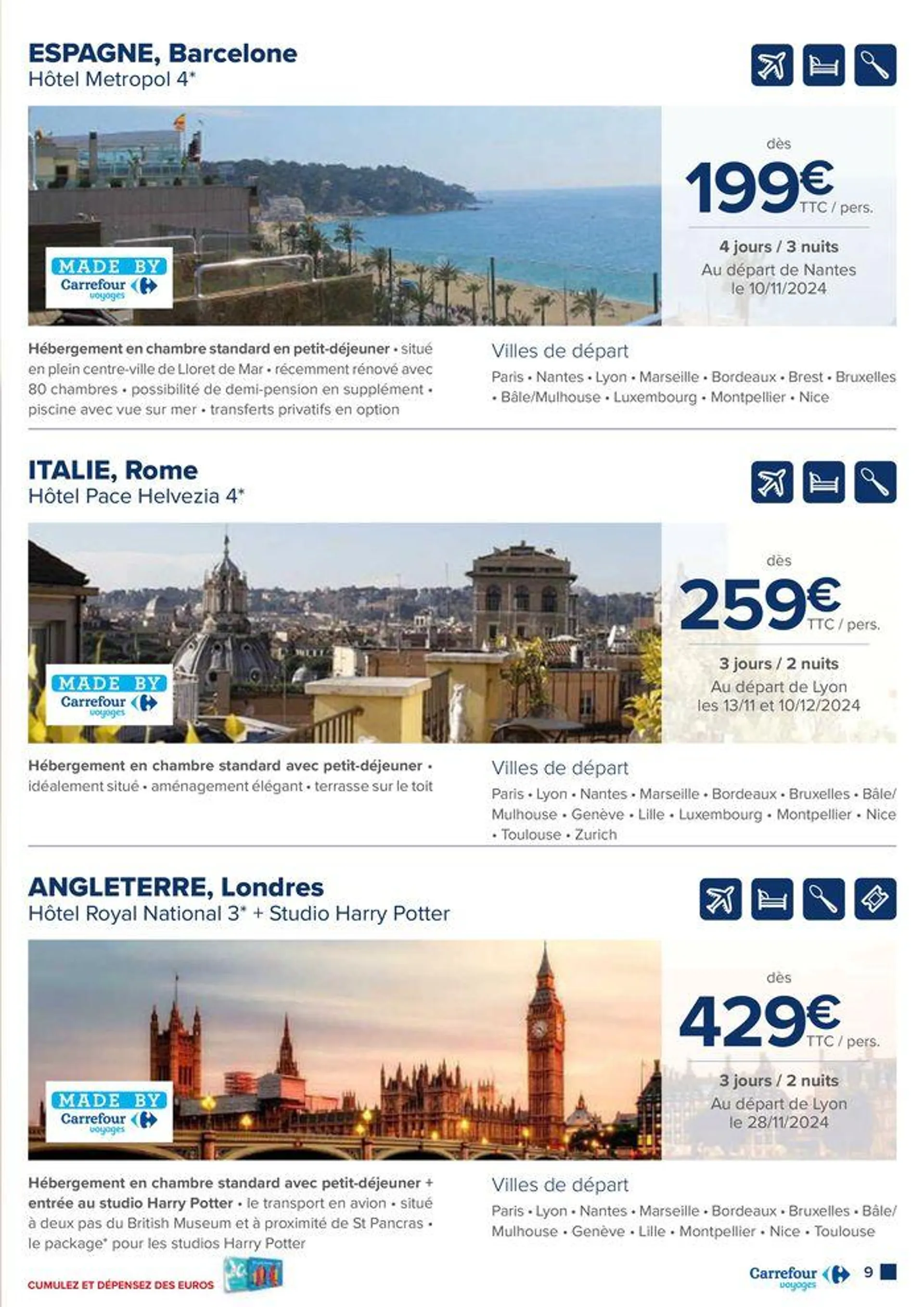 VOYAGEZ TOUT SIMPLEMENT du 17 septembre au 15 décembre 2024 - Catalogue page 9