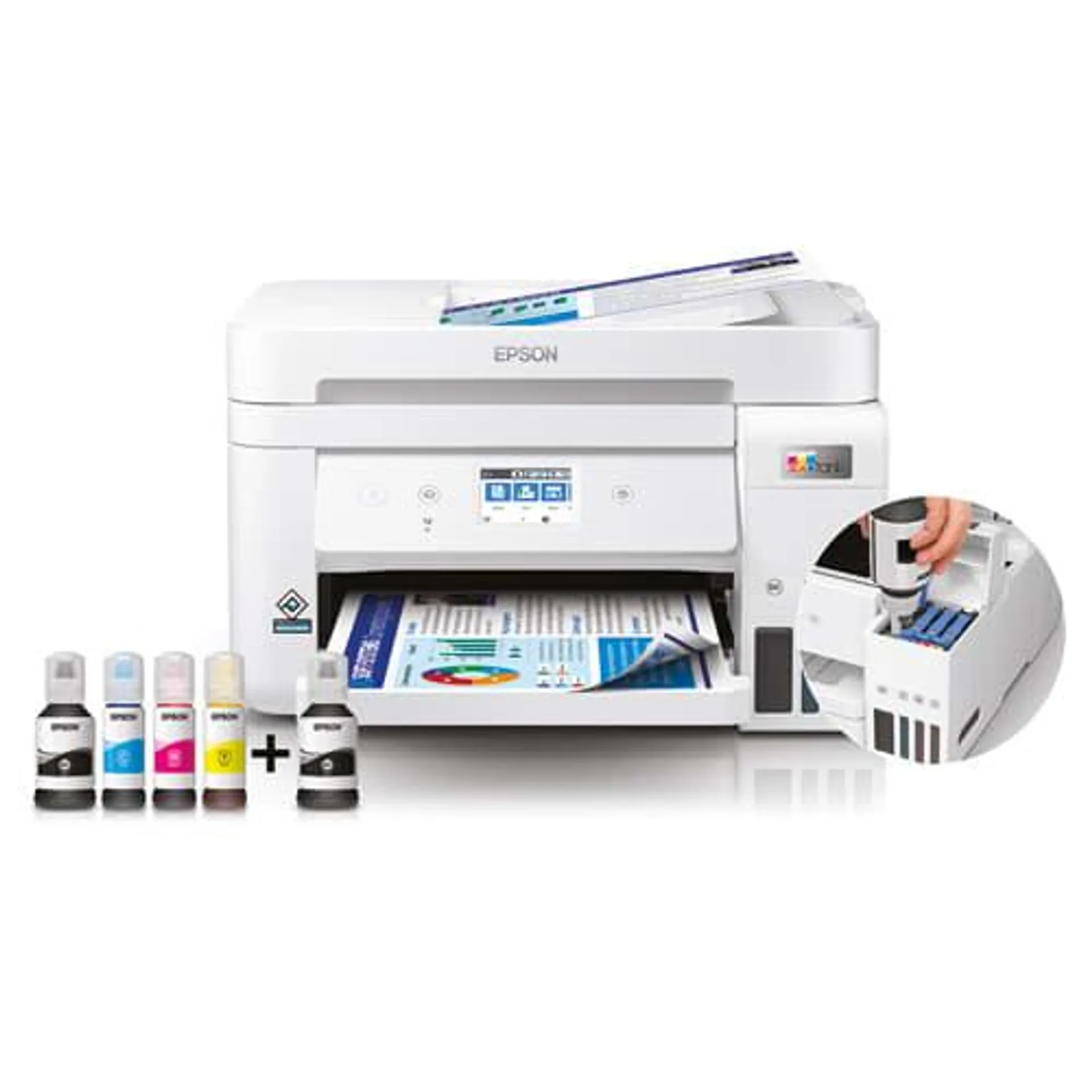 EPSON Multifonction Jet d'encre couleur A4 - Wifi - recto-verso ECOTANK ET-4856 C11CJ60407