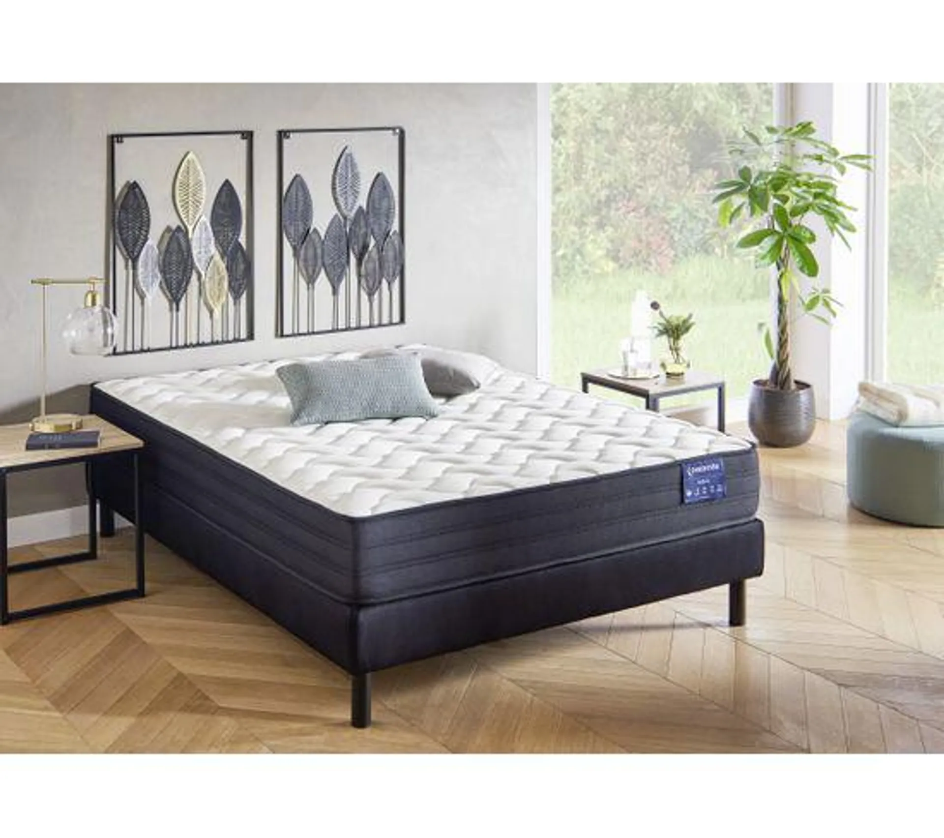 Matelas ressorts 160x200 cm GAIA à mémoire de forme