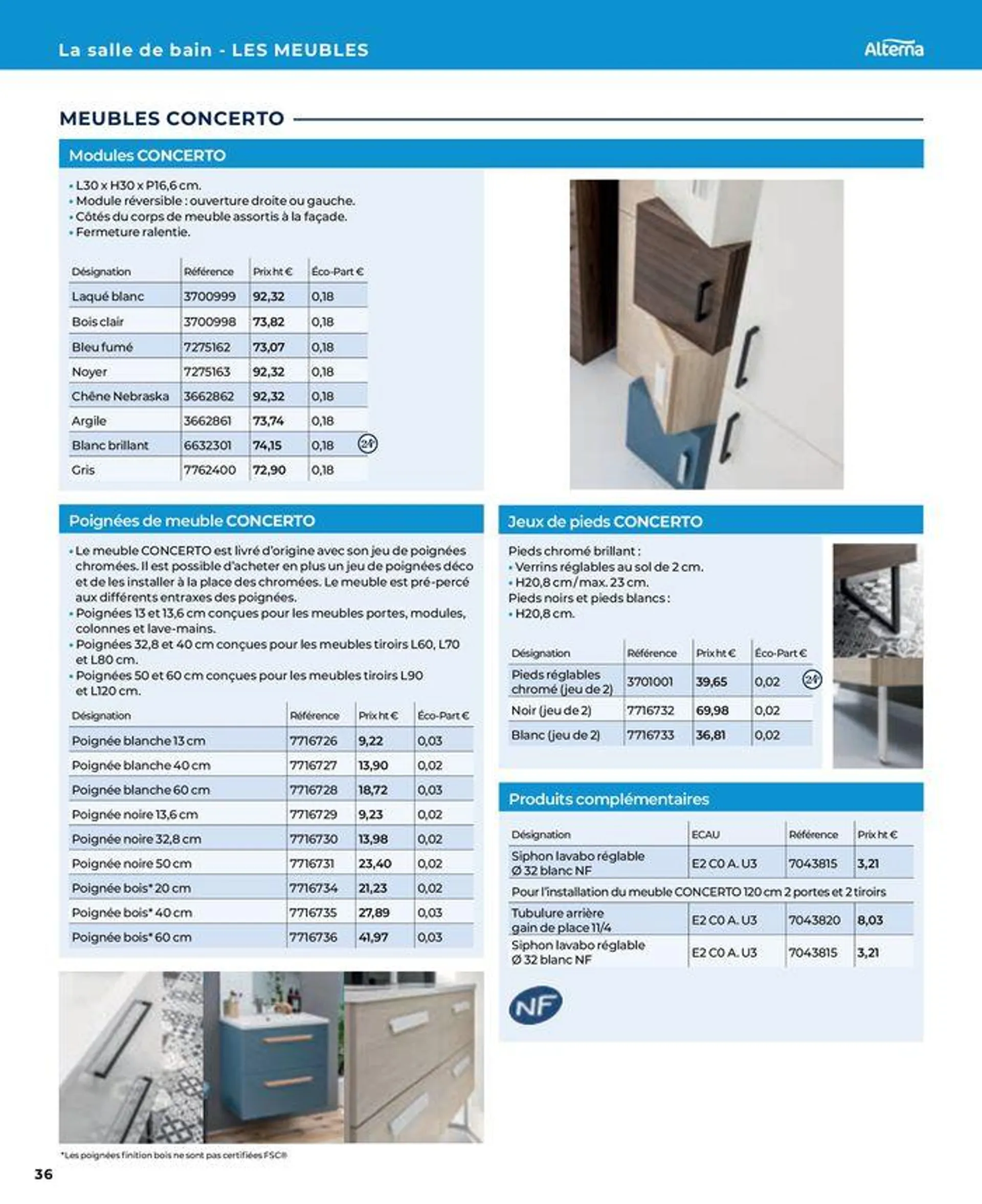 La salle de bain en toute sérénité du 17 janvier au 31 août 2024 - Catalogue page 36