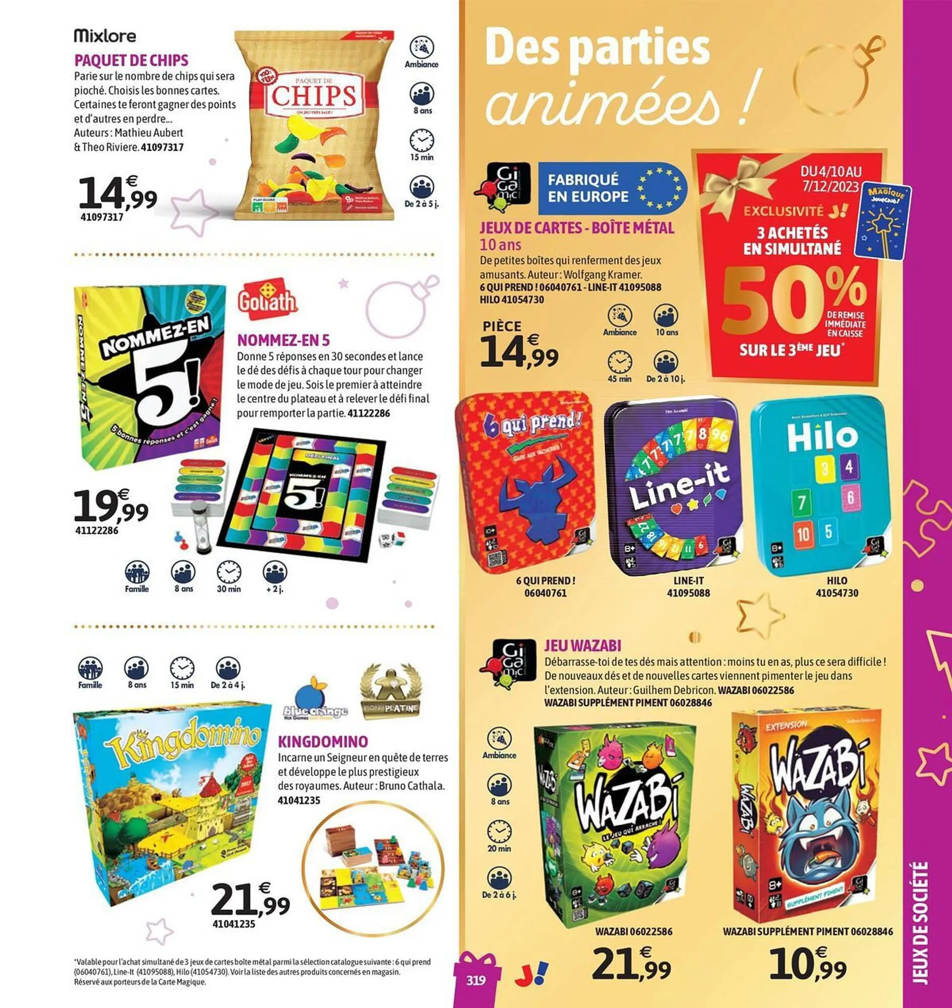 Catalogue JouéClub du 4 octobre au 31 décembre 2023 - Catalogue page 319