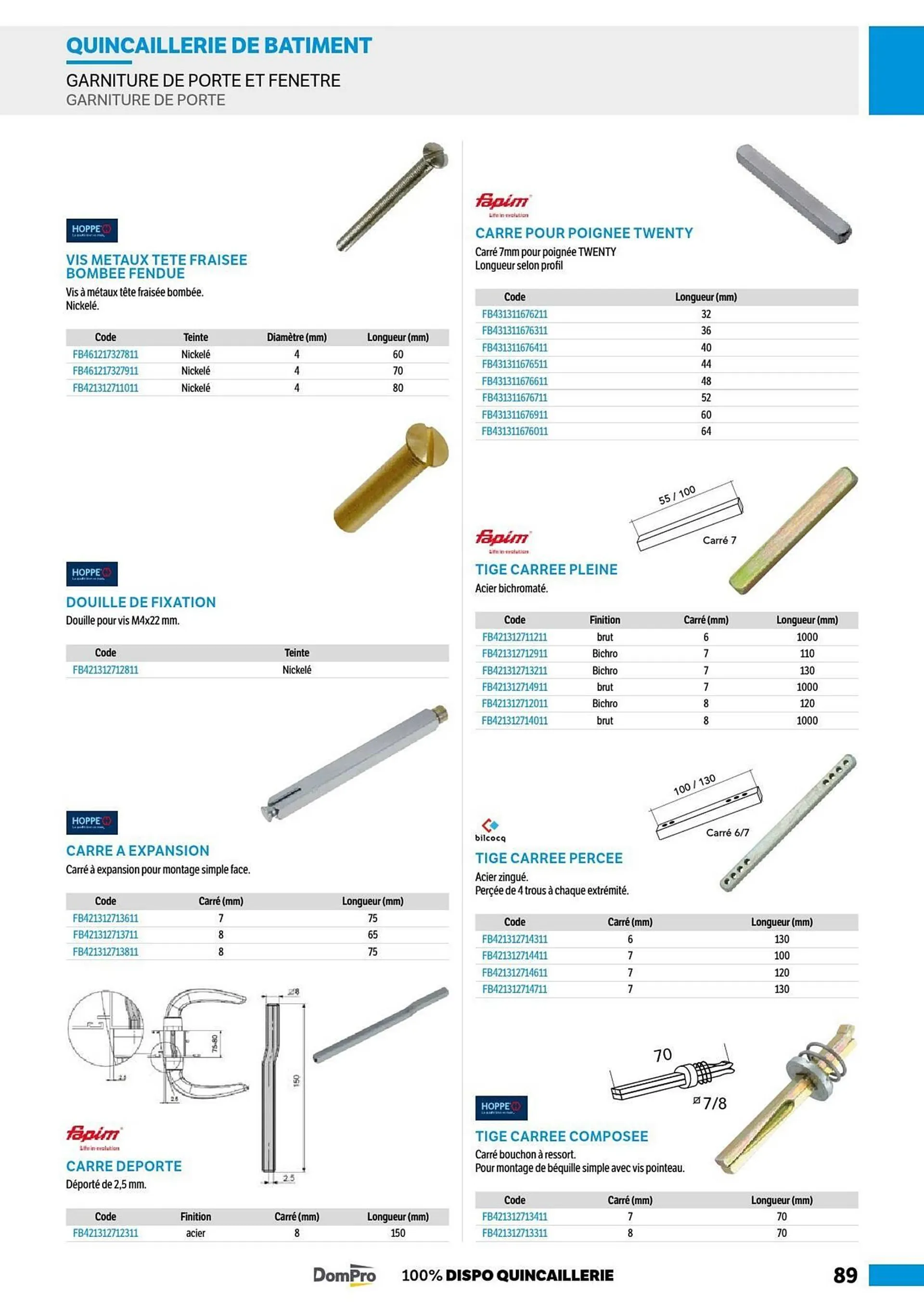 Catalogue DomPro du 8 juillet au 4 janvier 2025 - Catalogue page 89