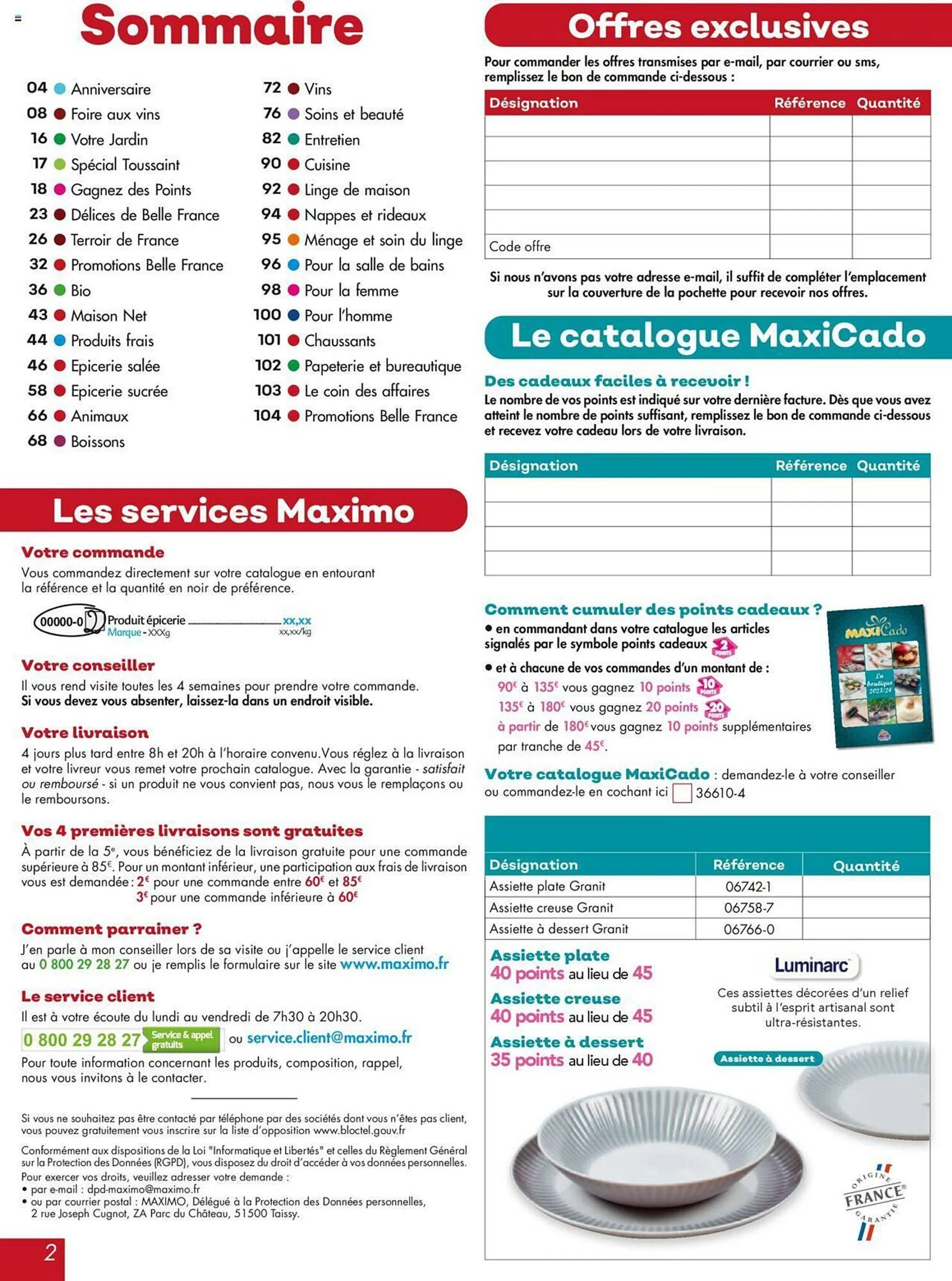 Catalogue Maximo du 20 septembre au 20 octobre 2024 - Catalogue page 2