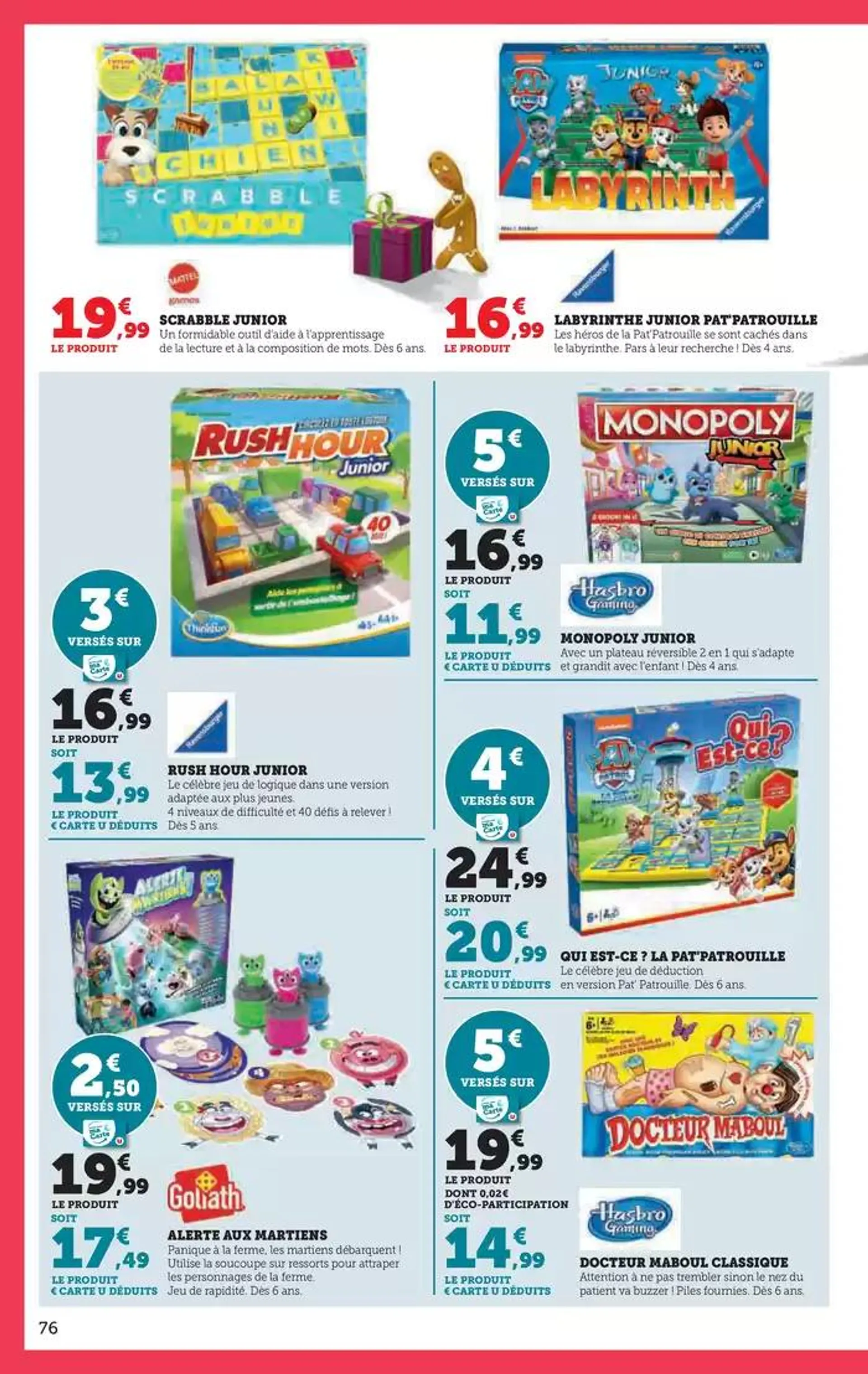 Jouets du 22 octobre au 8 décembre 2024 - Catalogue page 76