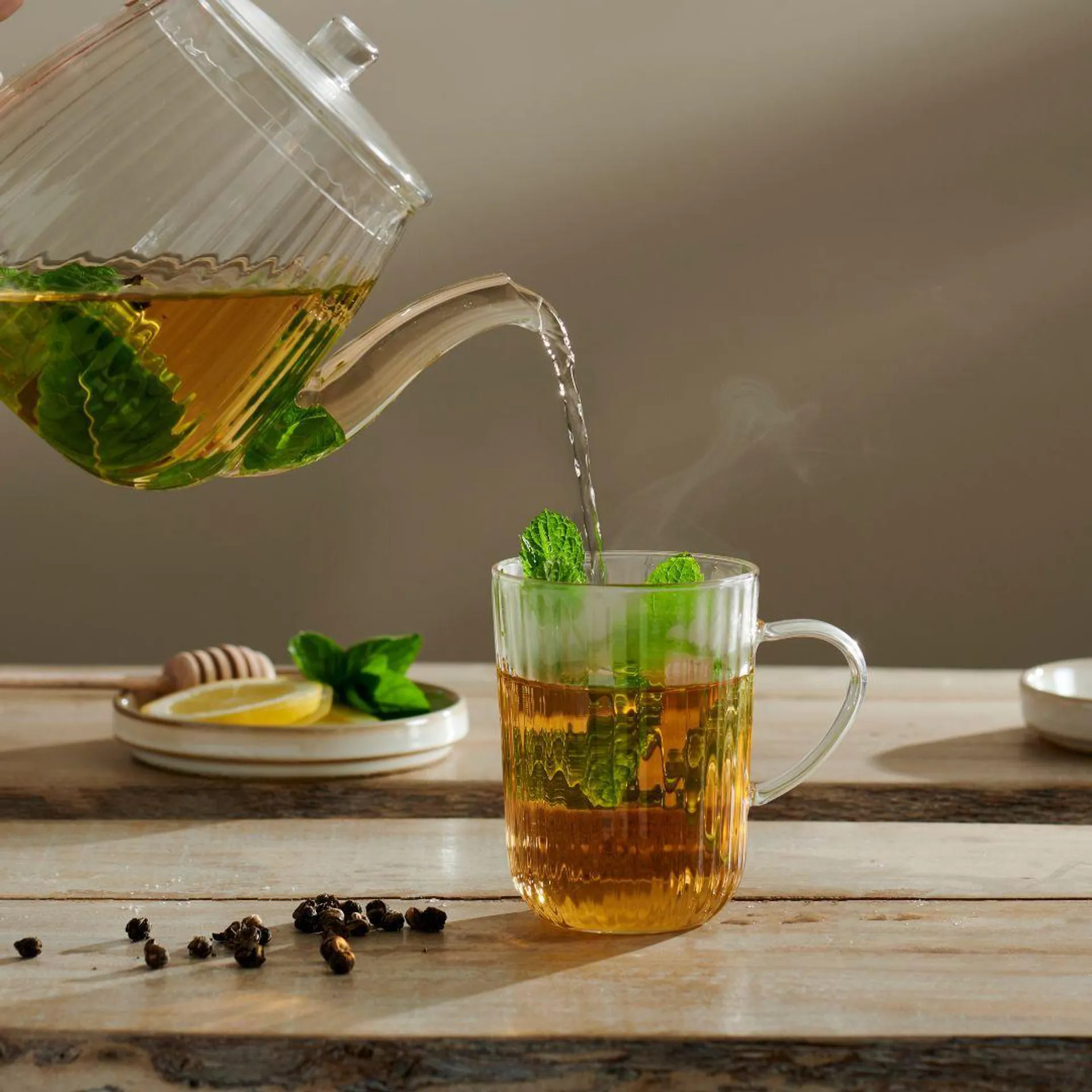 PAUSA Service à thé transparent