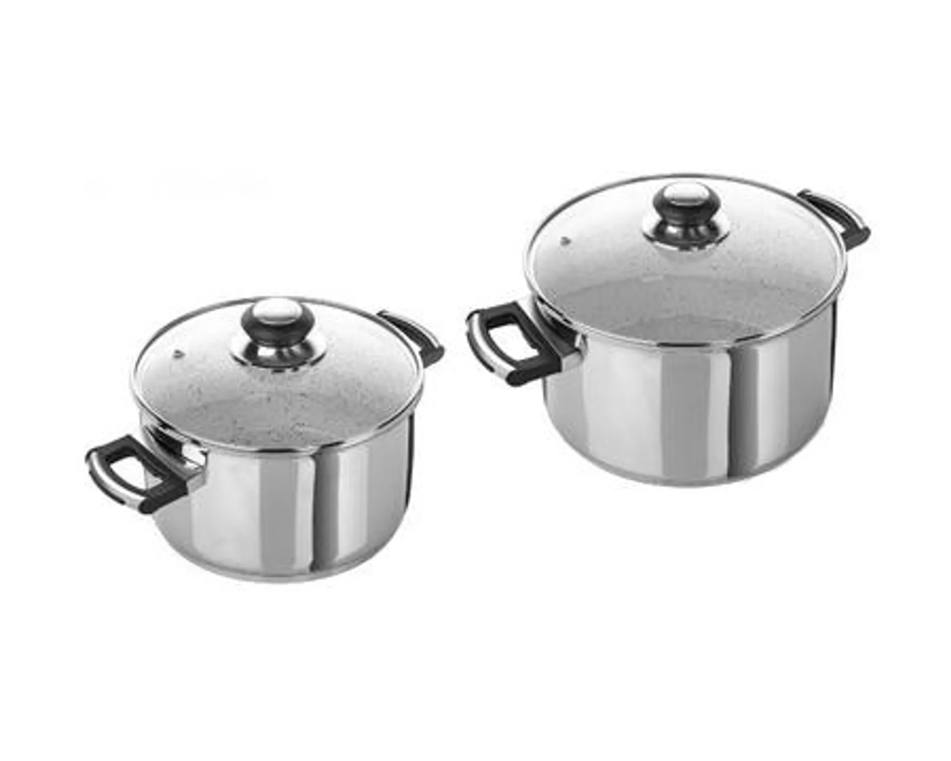 Blanc glacier faitouts x2 - Batterie de cuisine