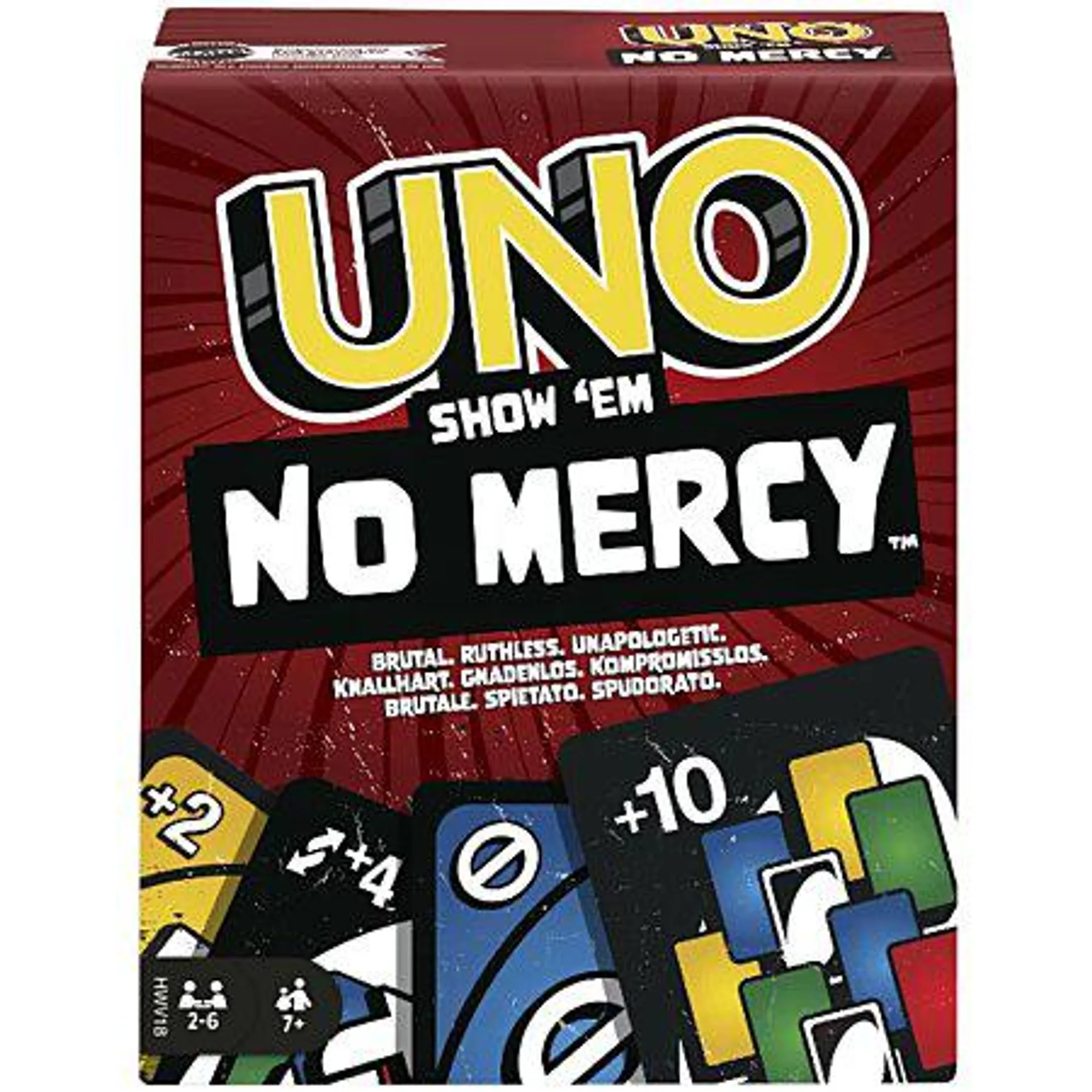 UNO NO MERCY - Uno Show 'Em No Mercy - Jeu de cartes Mattel Games