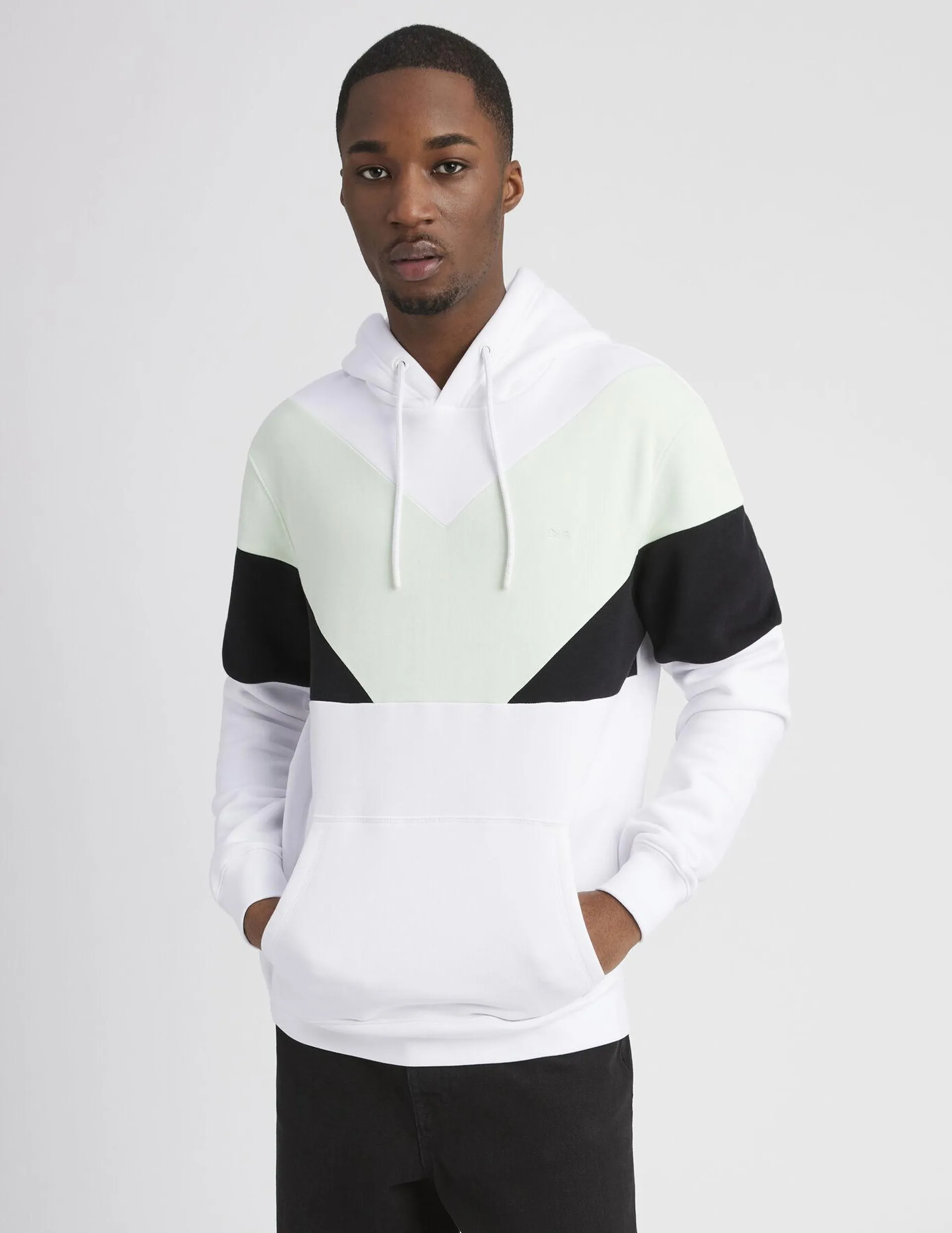 Sweat colorblock - Vert clair