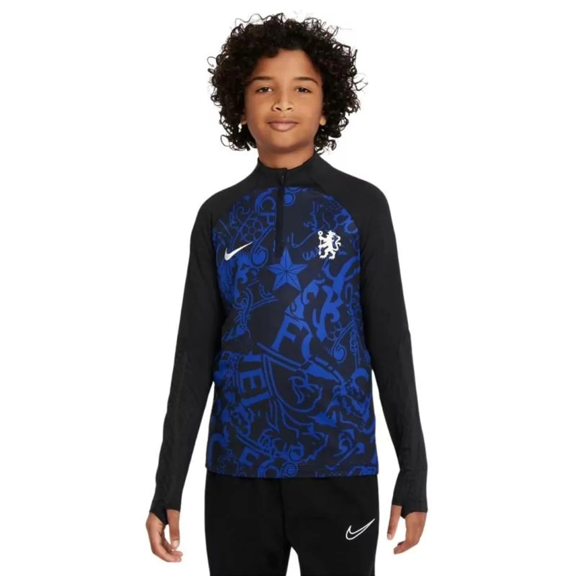 Sweat Entrainement Chelsea Enfant Bleu