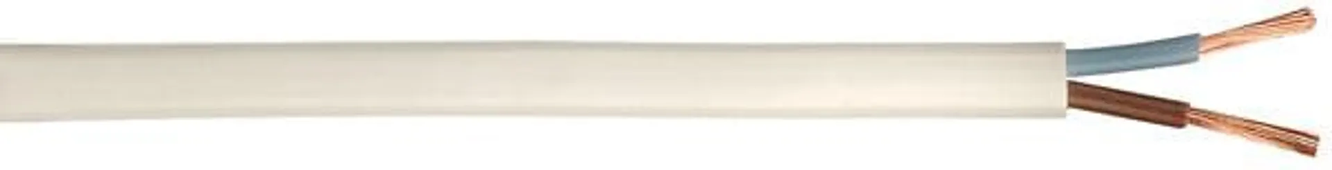 Câble electrique H03WH2-F - Blanc - 2x0.75mm2