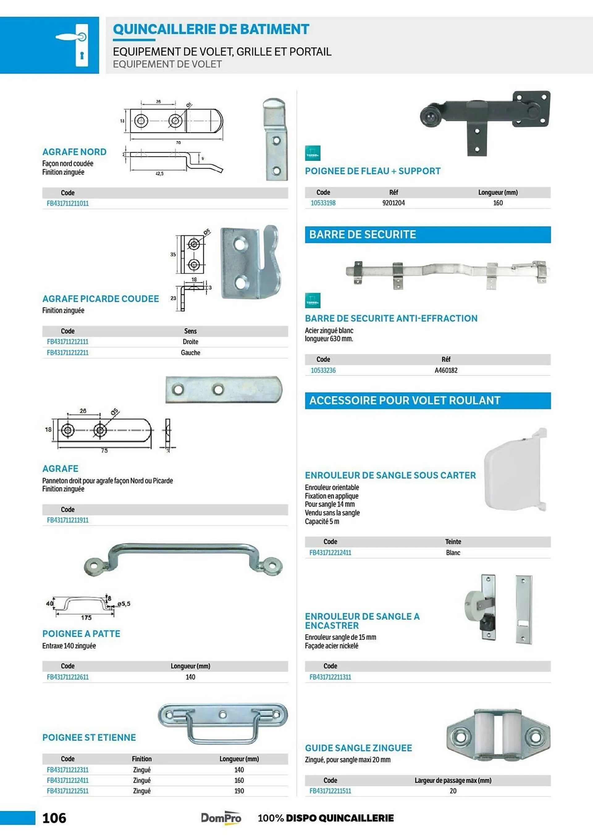 Catalogue DomPro du 8 juillet au 4 janvier 2025 - Catalogue page 106