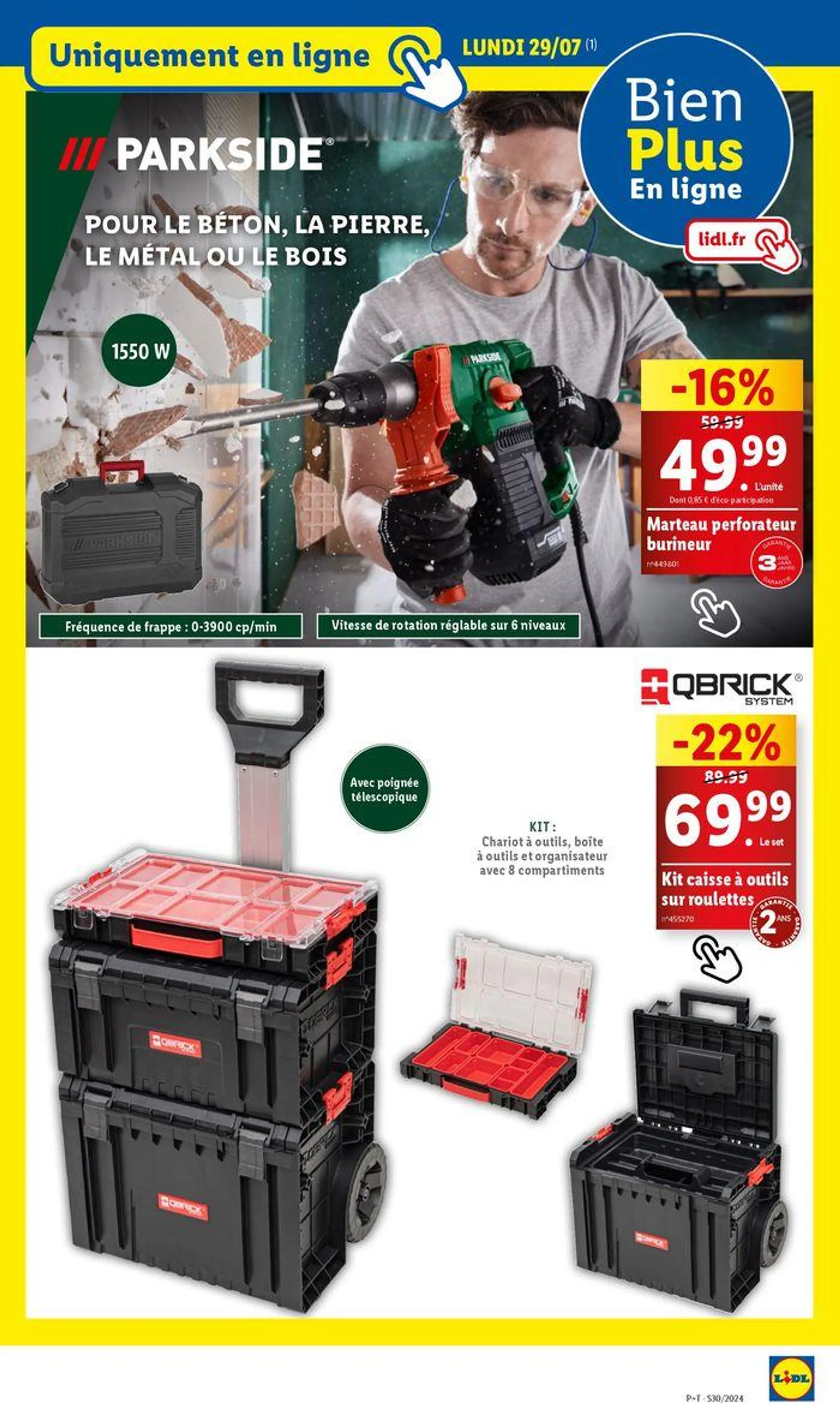 Ne passez pas à côté de nos offres bricolage et maison, toujours à prix Lidl ! du 25 juillet au 29 juillet 2024 - Catalogue page 33