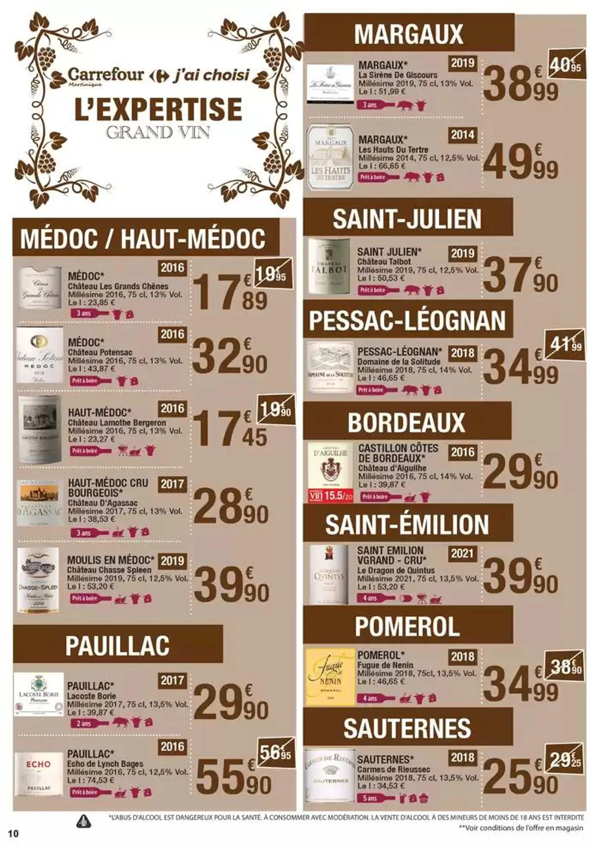 Carrefour FOIRE AUX VINS du 9 octobre au 20 octobre 2024 - Catalogue page 10