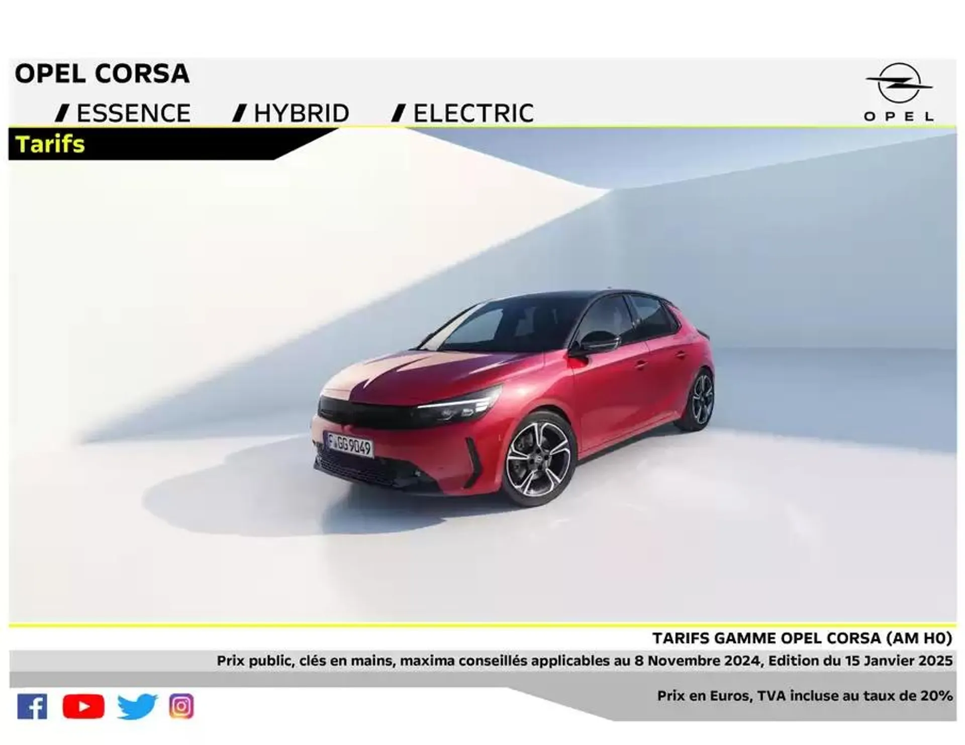 Opel Corsa du 17 janvier au 17 janvier 2026 - Catalogue page 1