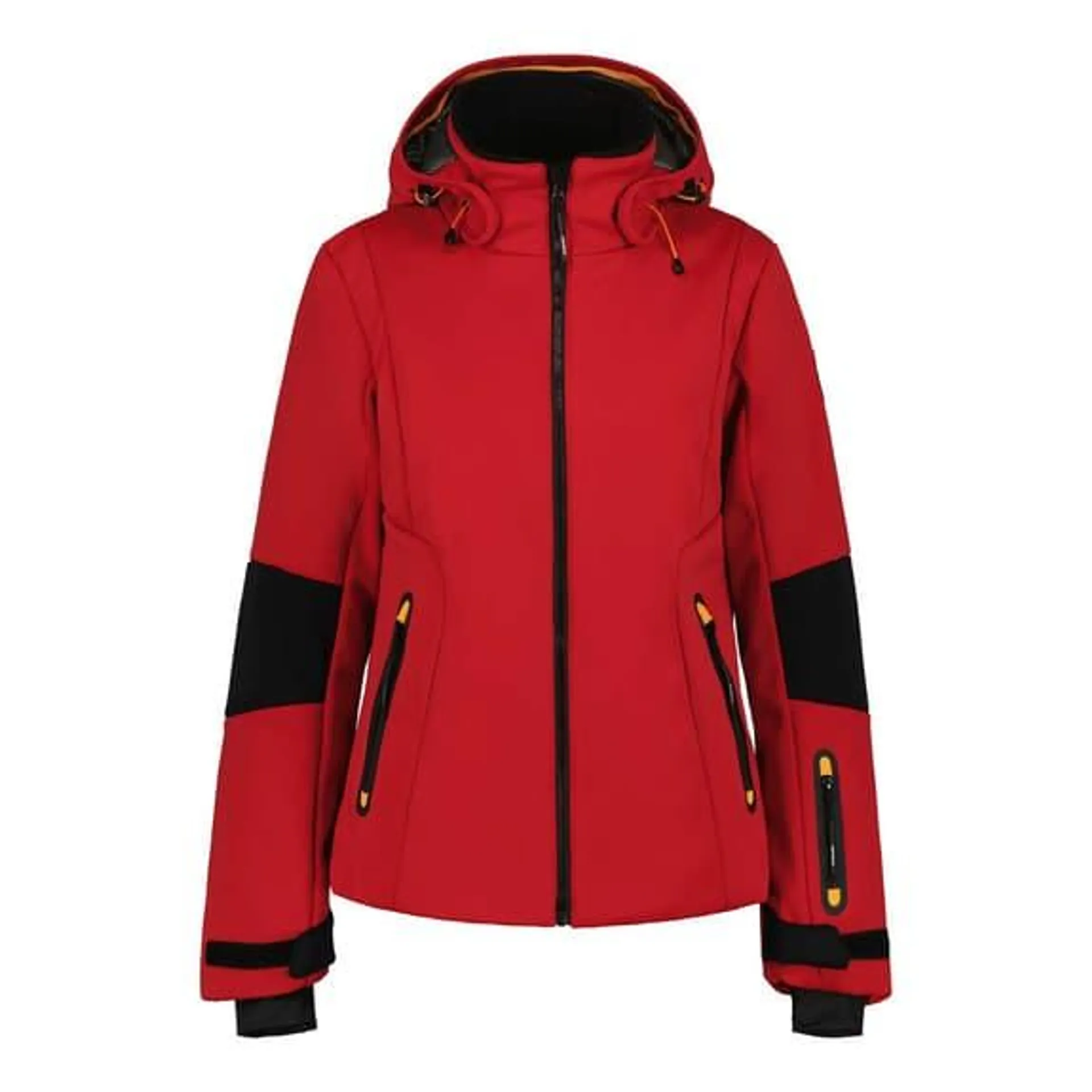 Veste à capuche Icepeak Ecorse rouge noir femme