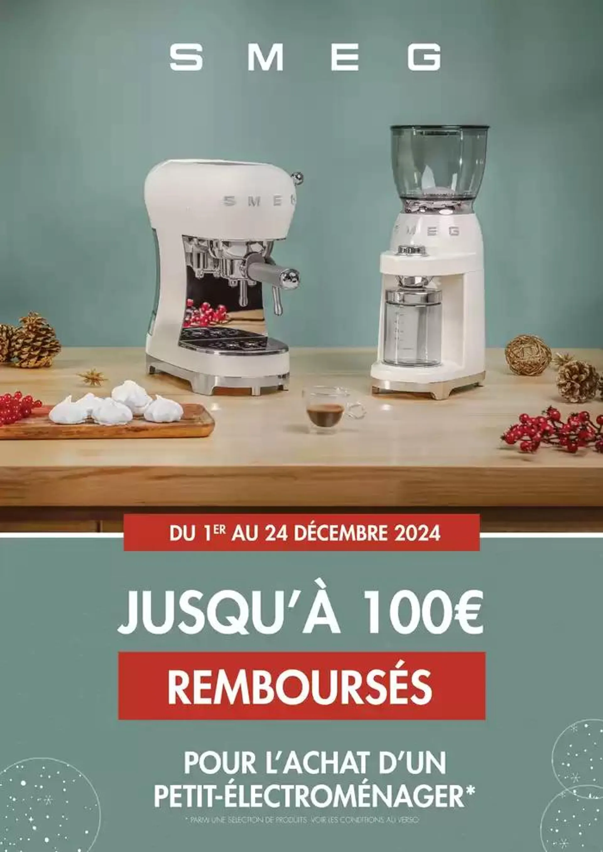 Smeg Jusquà 100€ remboursés - 1