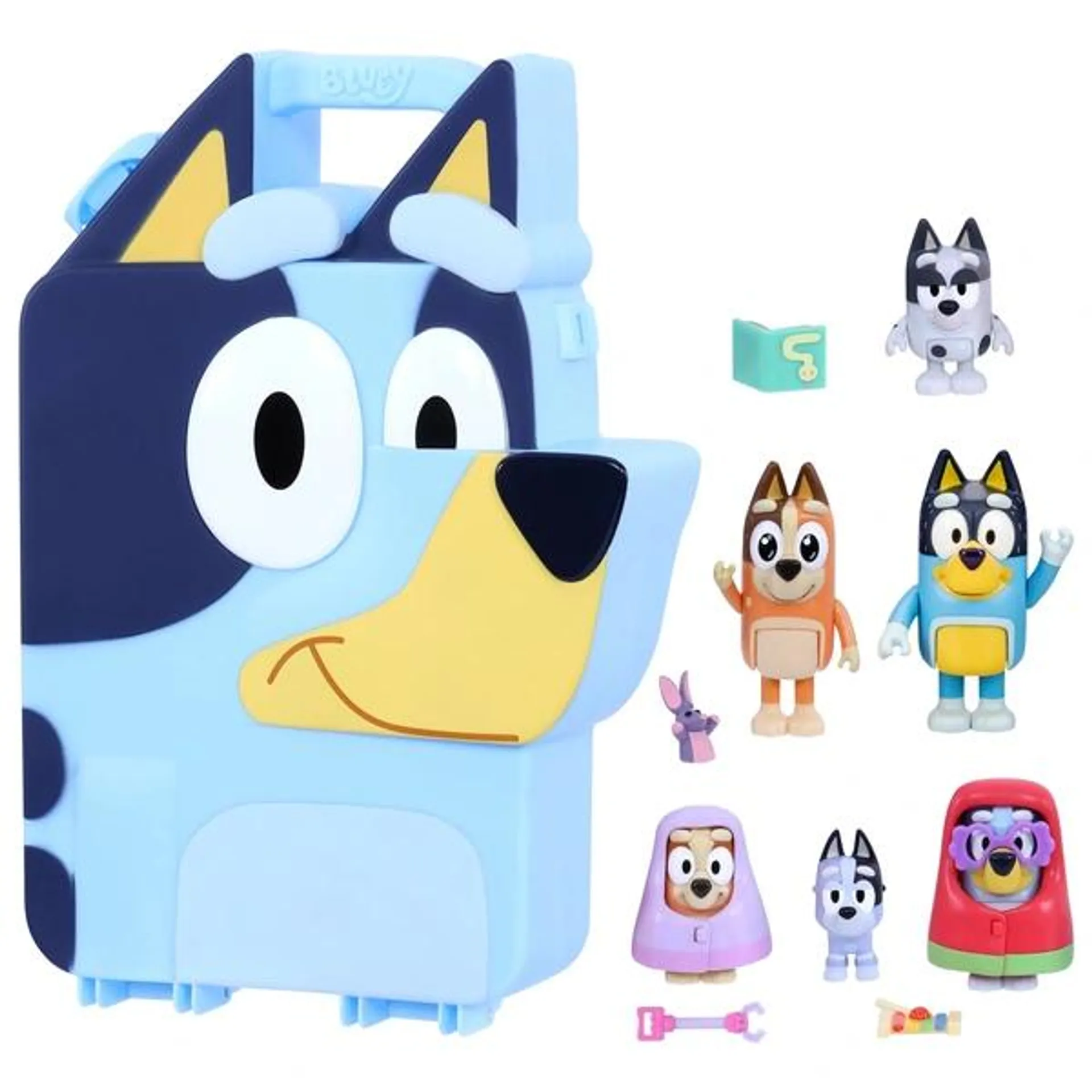 Bluey - Coffret Personnages et Accessoires 14 Pièces