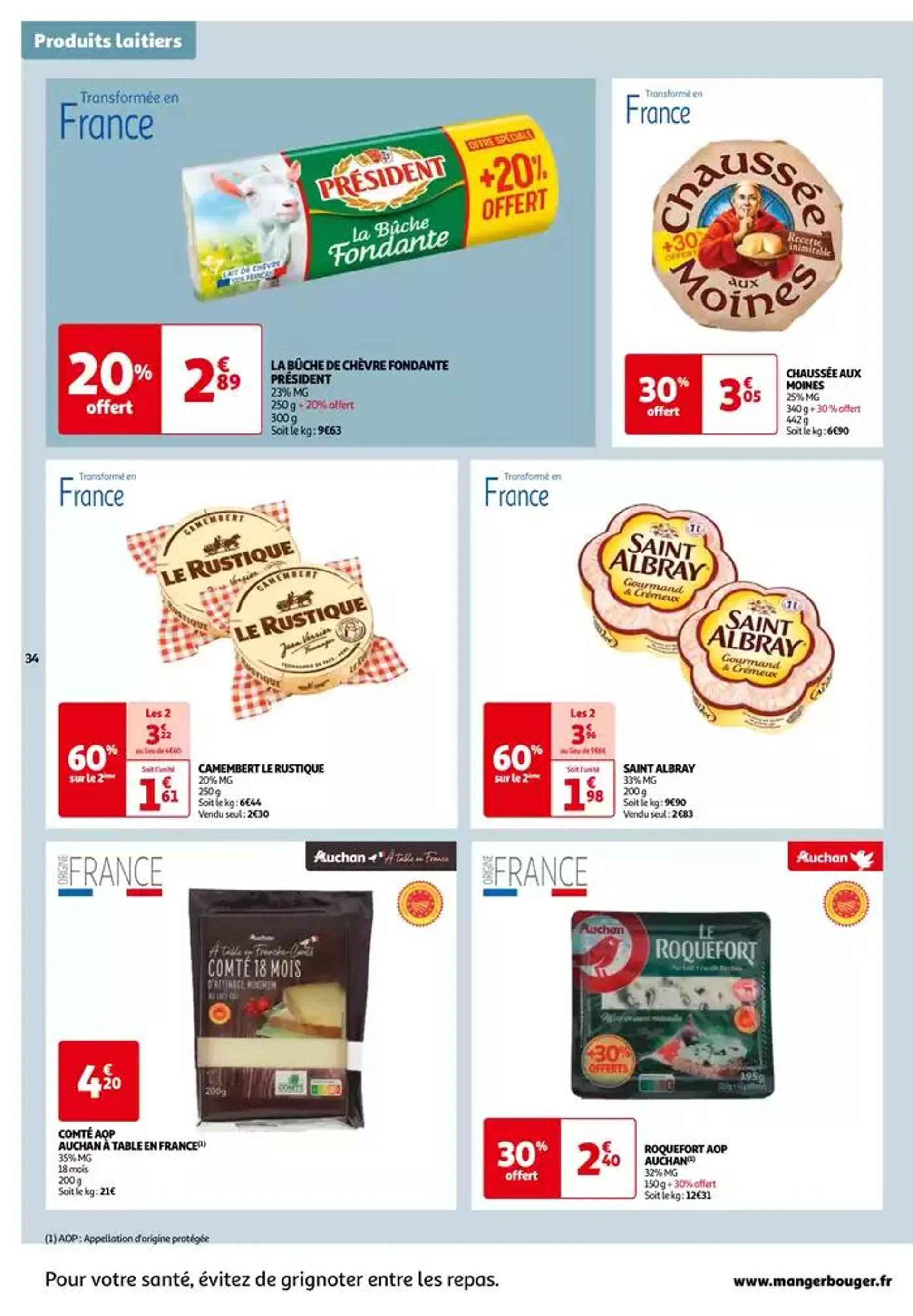 Top depart : 25 jours Auchan  du 29 octobre au 4 novembre 2024 - Catalogue page 34