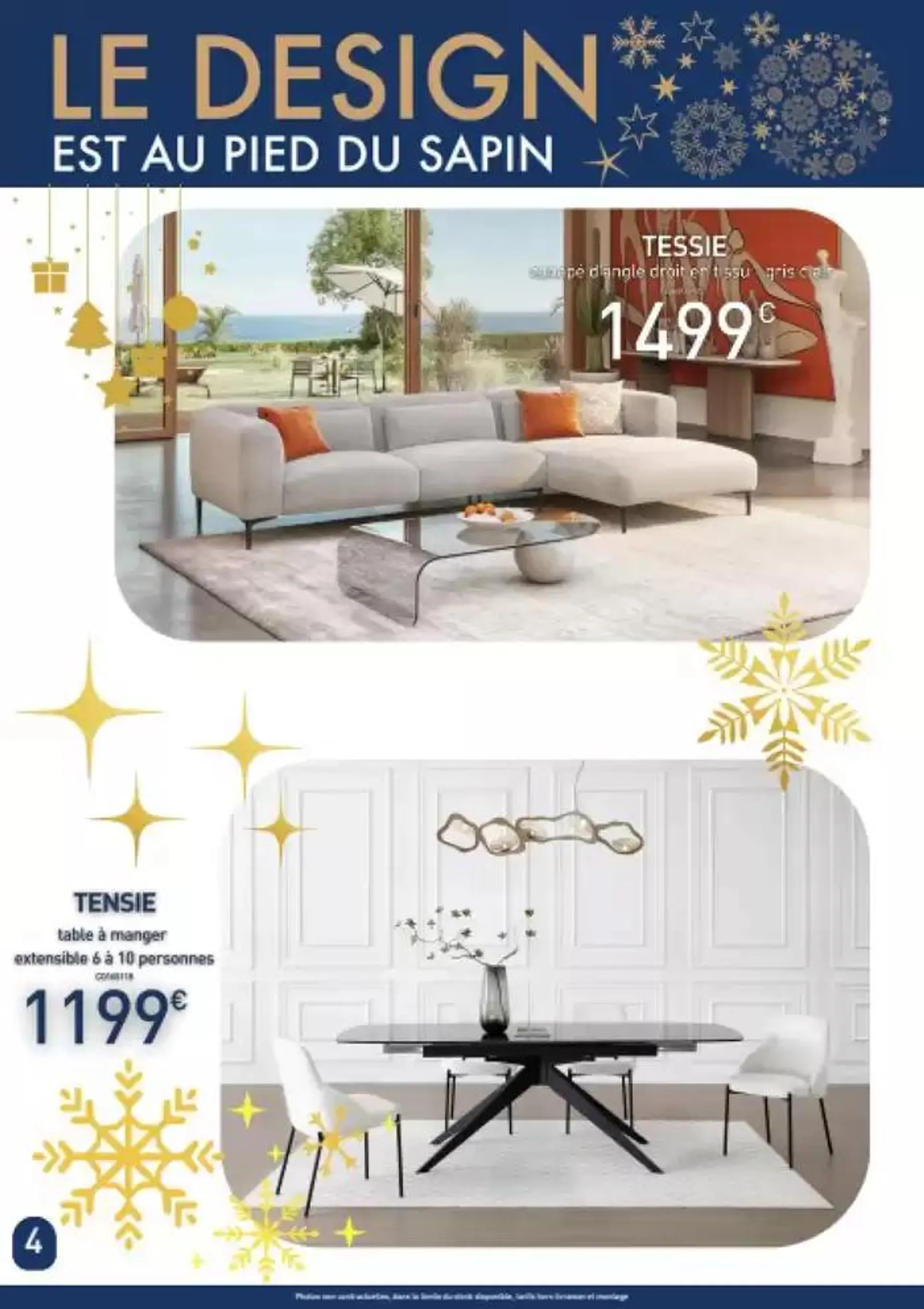 Le design est au pied du sapin du 17 décembre au 31 décembre 2024 - Catalogue page 4