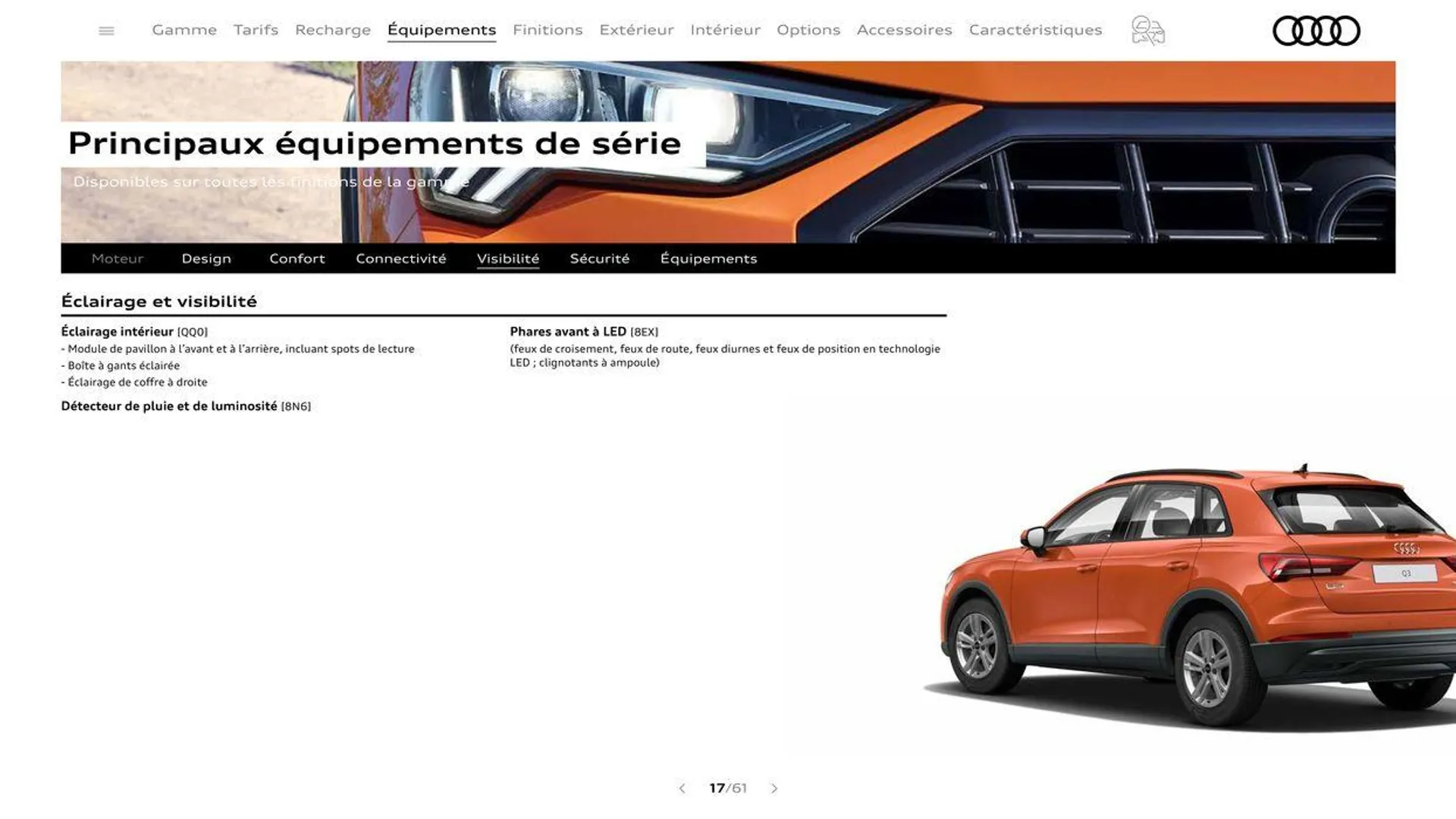 Audi Q3 du 20 août au 31 décembre 2024 - Catalogue page 17