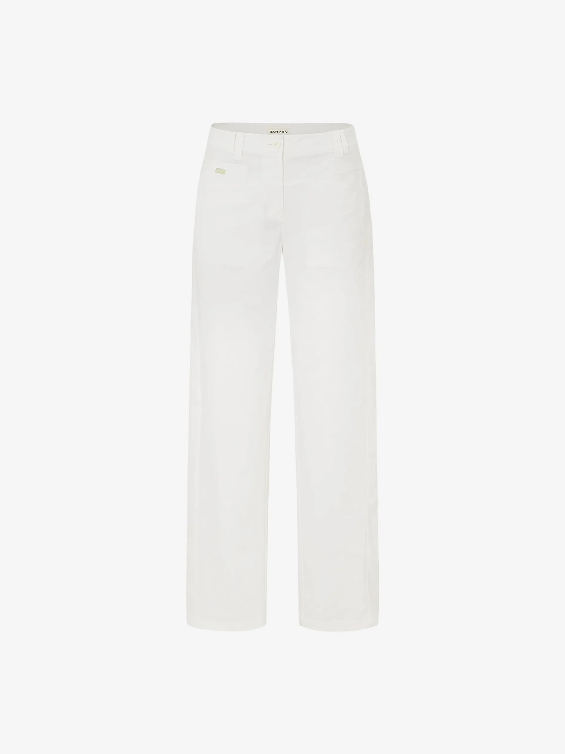 EROS TROUSERS IN WHITE COTTON