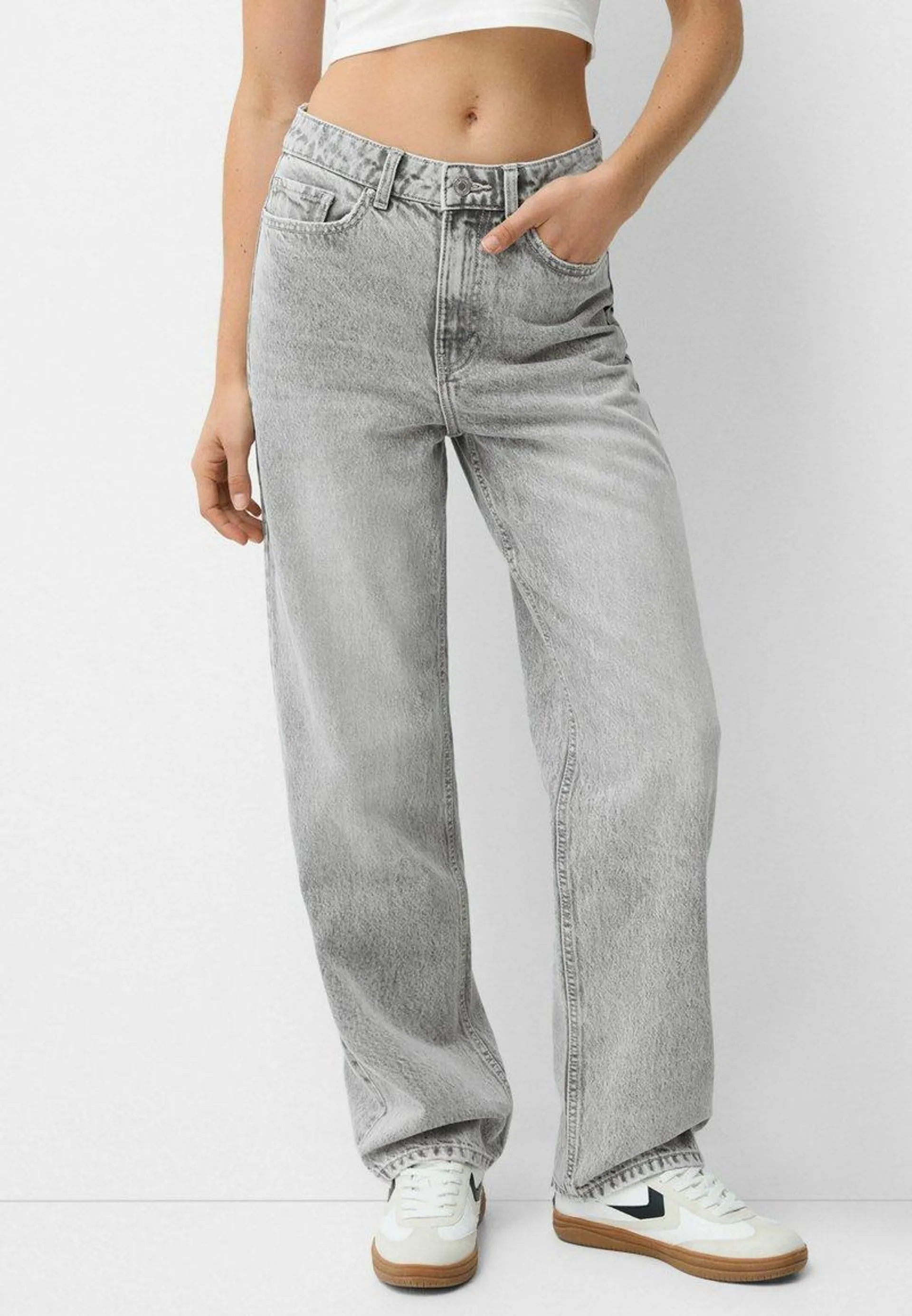 MOM - Jean droit - grey