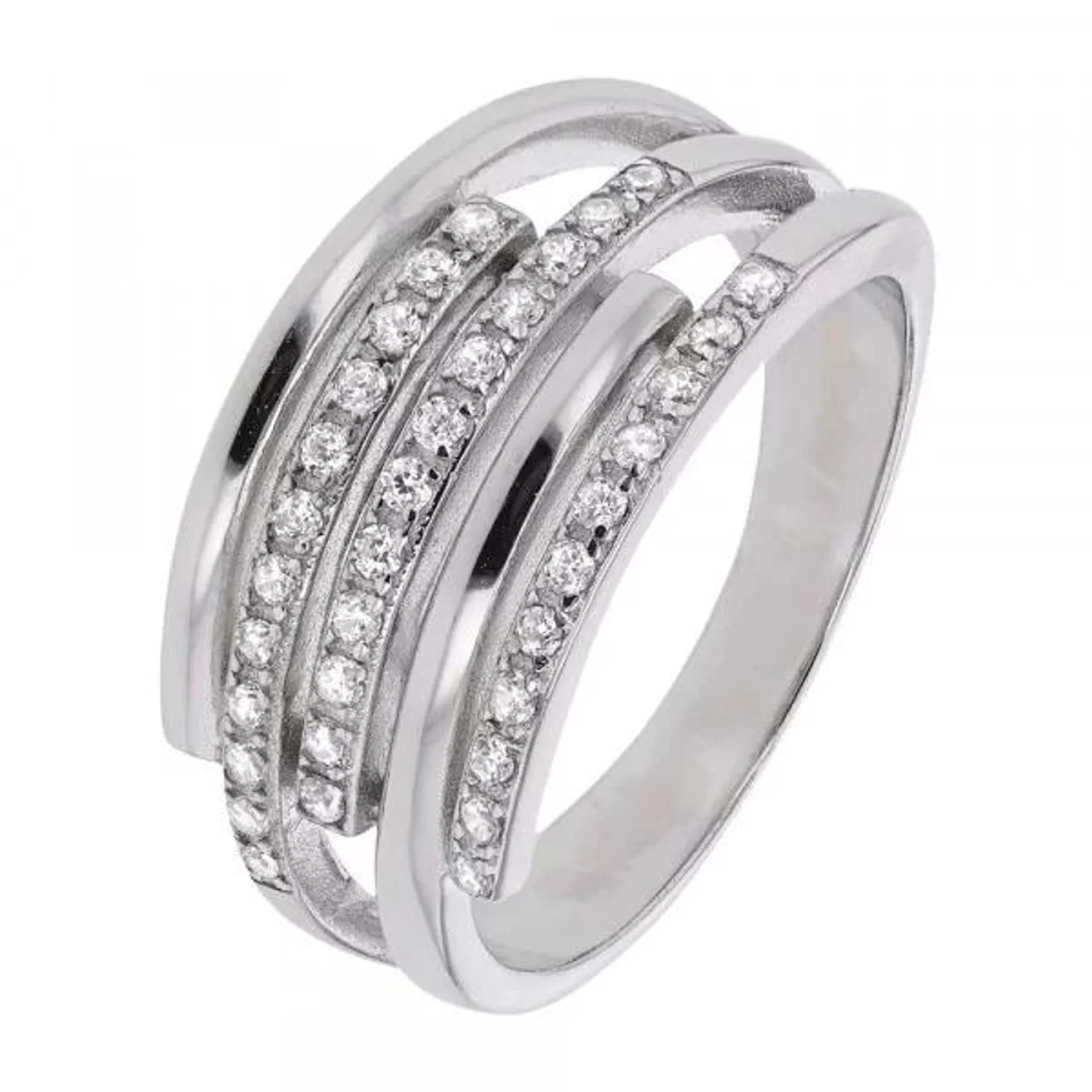 Bague en Argent et Oxyde de Zirconium