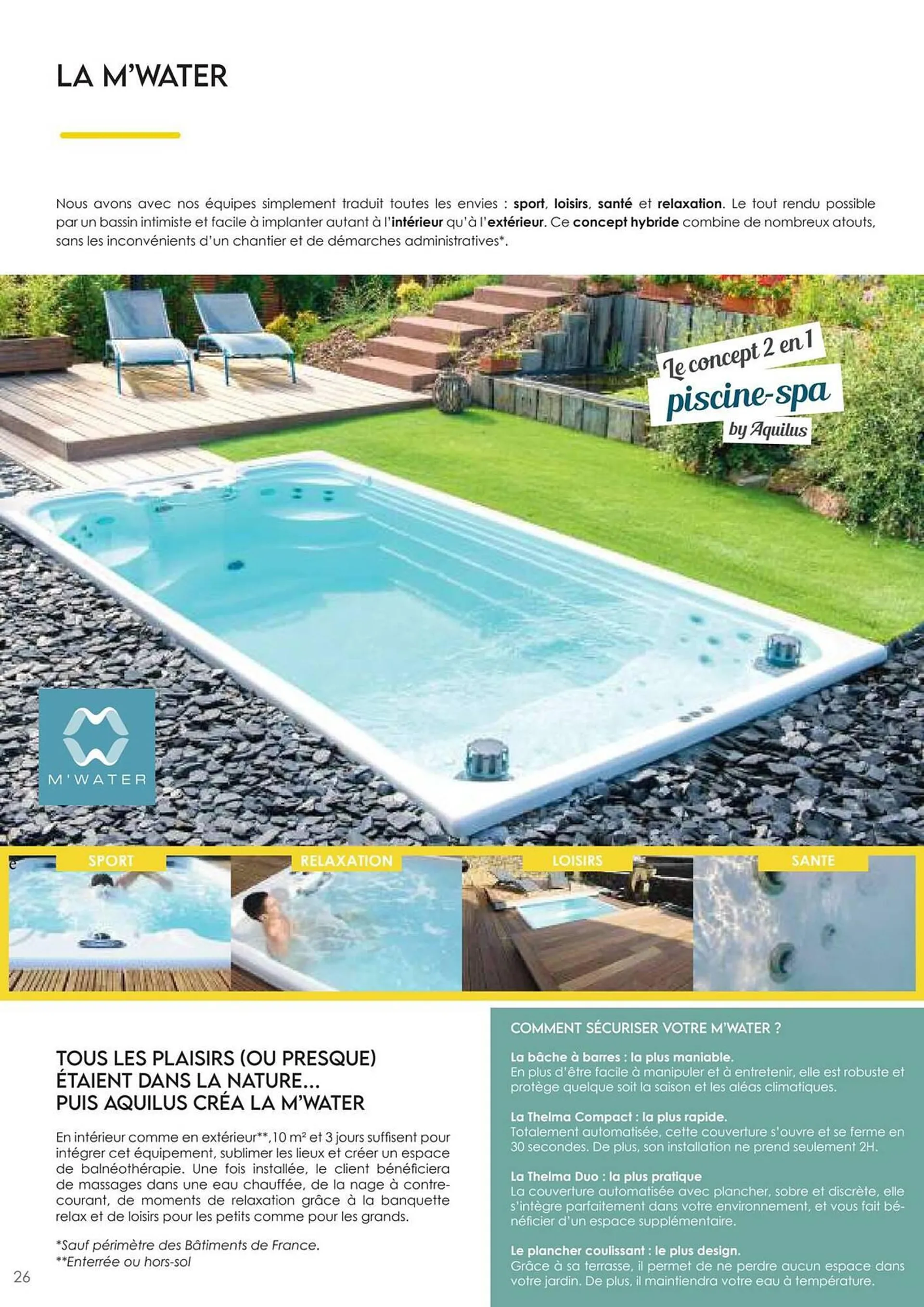 Catalogue Aquilus Piscines du 27 février au 30 juin 2024 - Catalogue page 26