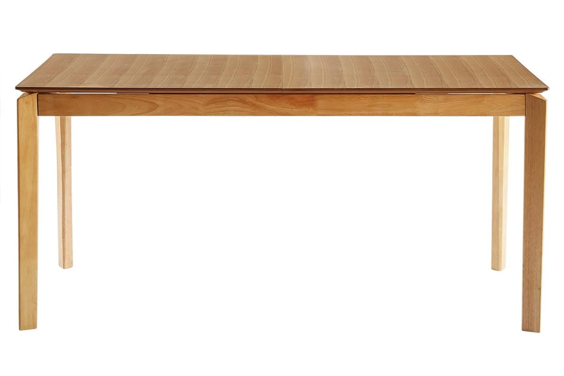 Table extensible rallonges intégrées rectangulaire en bois clair frêne L160-210 cm BONAVISTA