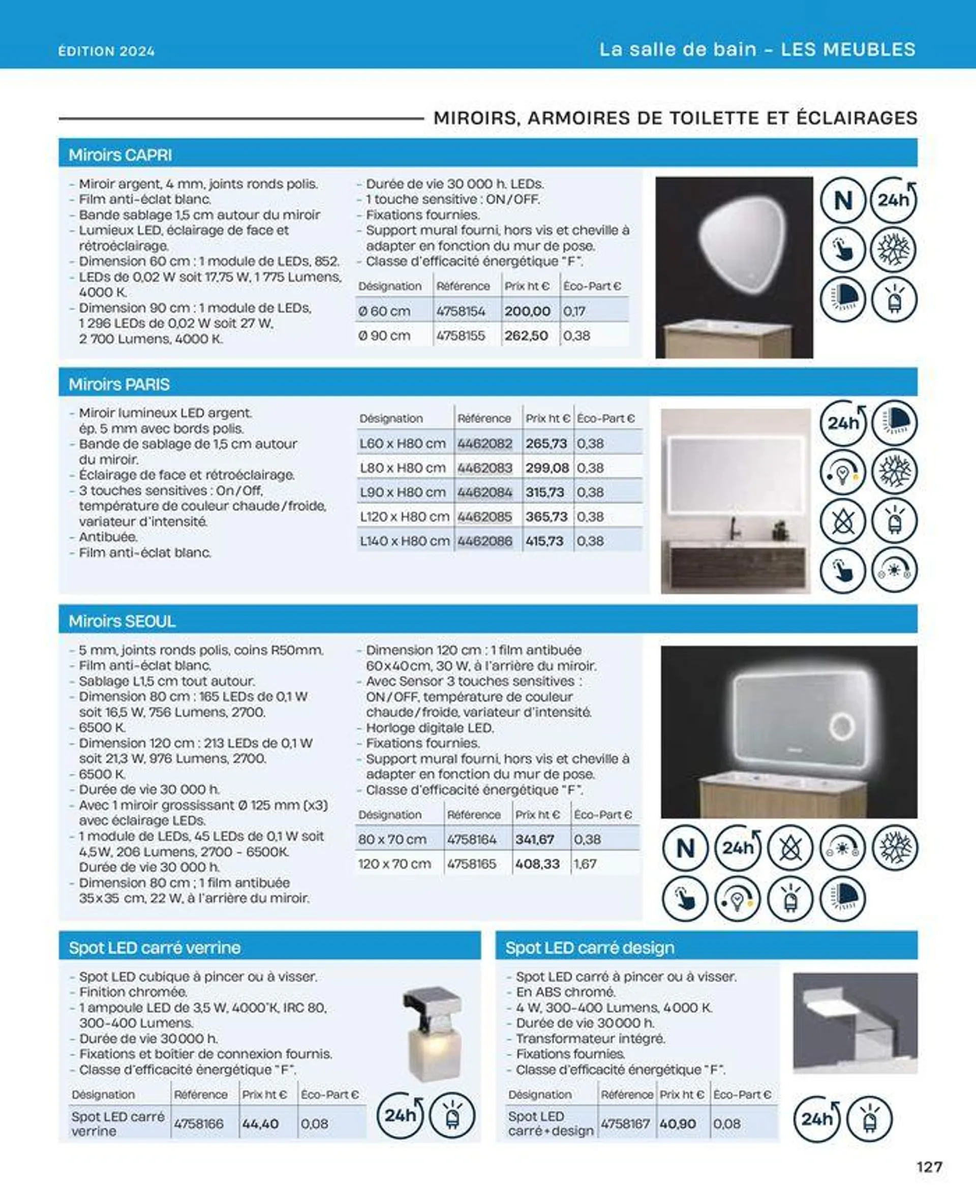 La salle de bain en toute sérénité du 2 juillet au 31 décembre 2024 - Catalogue page 127