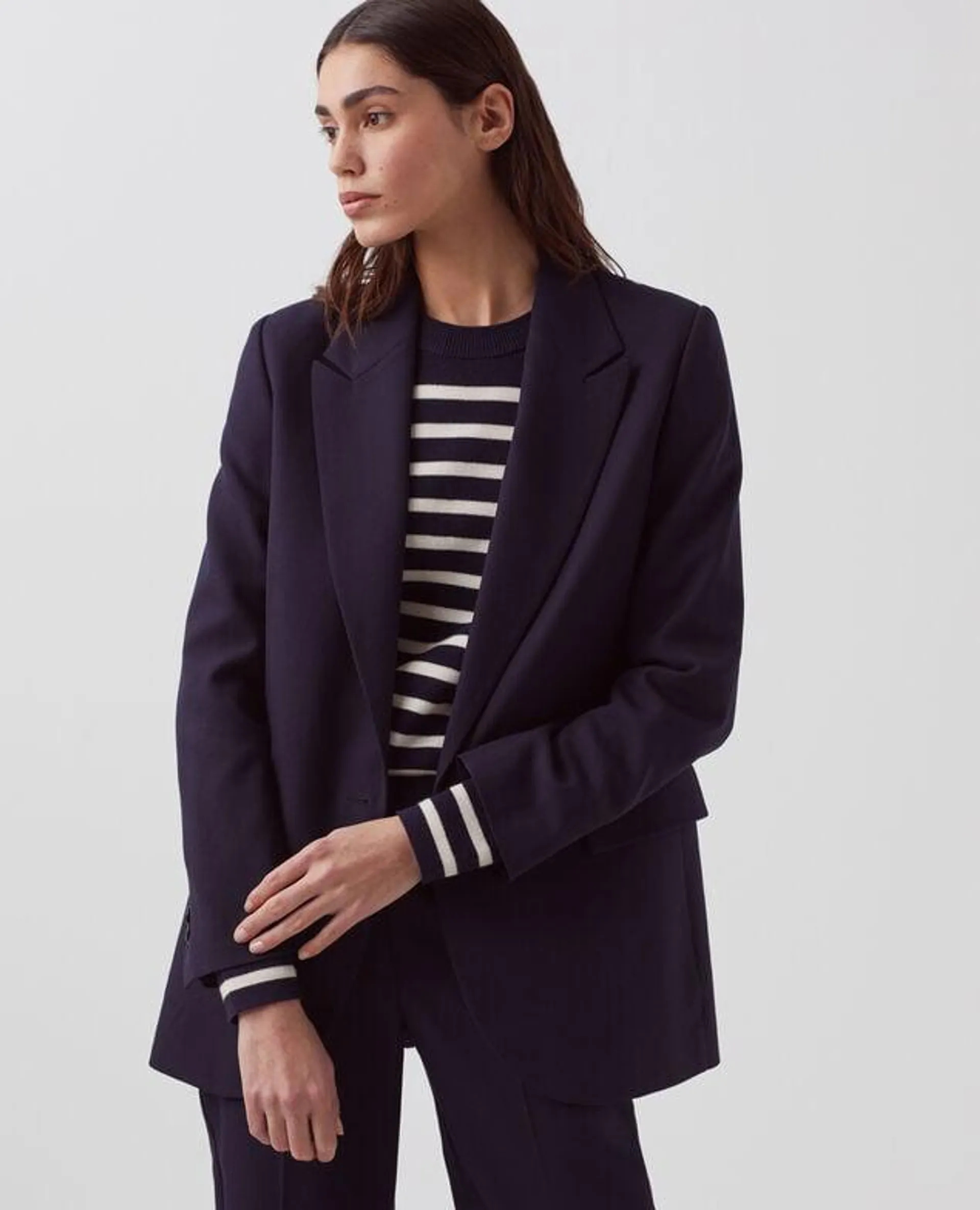 Blazer en laine navy