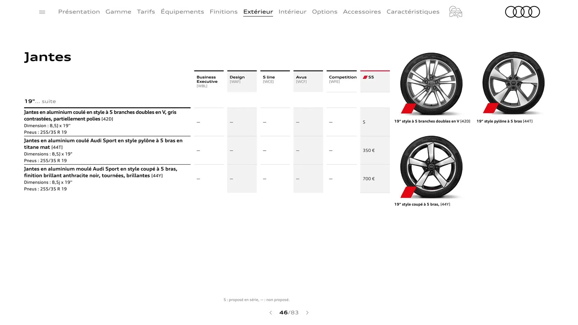 Catalogue Audi du 8 août au 8 août 2024 - Catalogue page 46