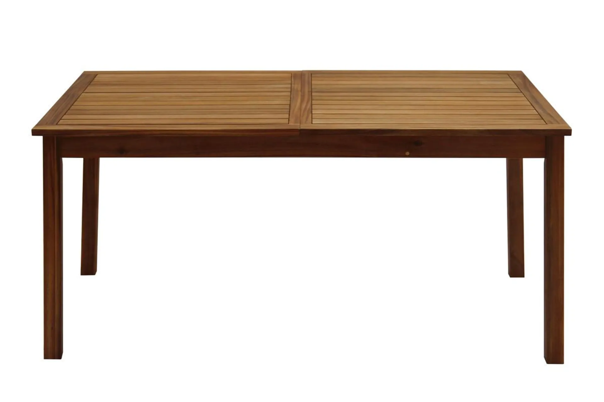 Table de jardin extensible rallonges intégrées en bois massif L160-210 cm MAYEL