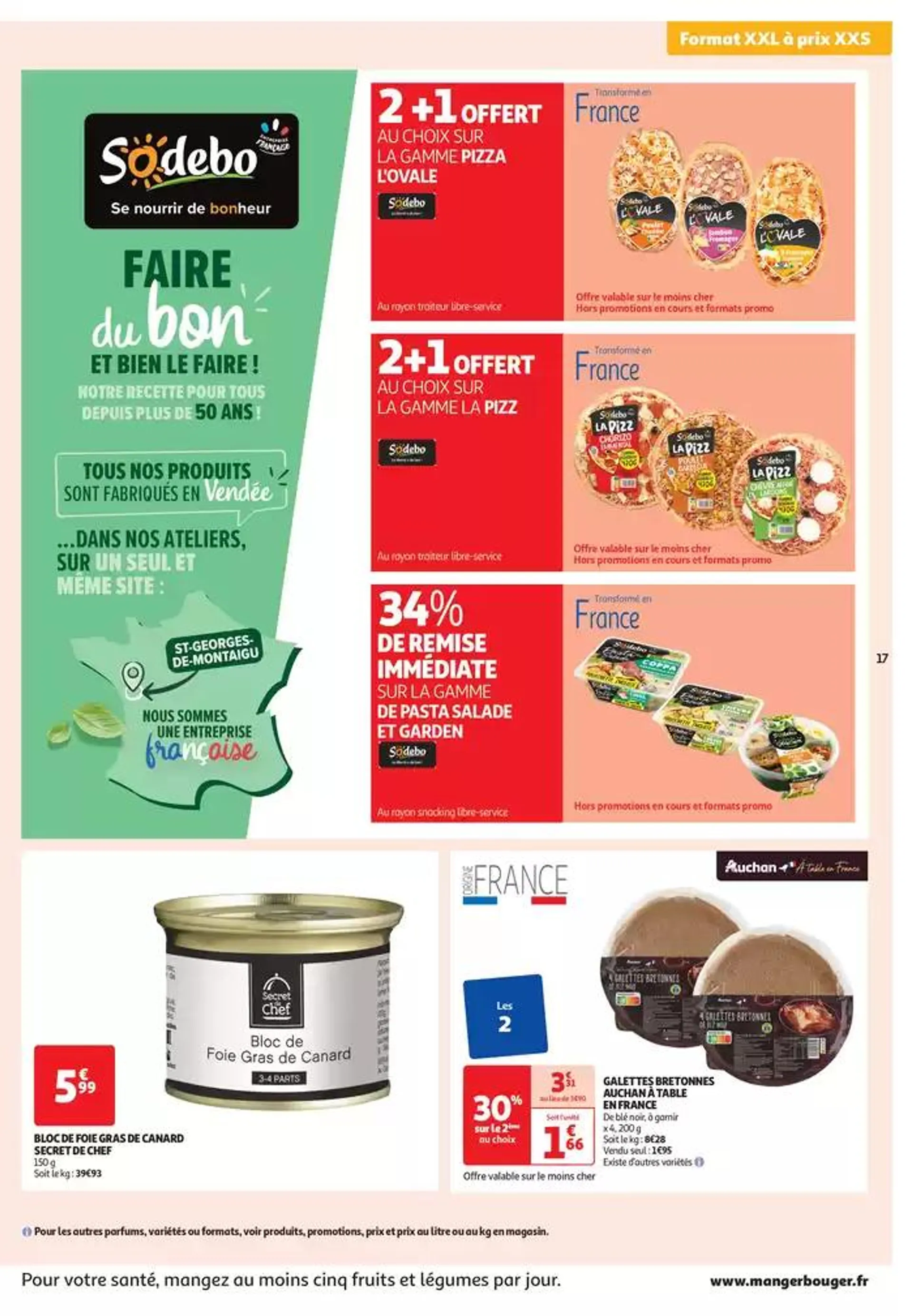 Top depart : 25 jours Auchan  du 29 octobre au 4 novembre 2024 - Catalogue page 17