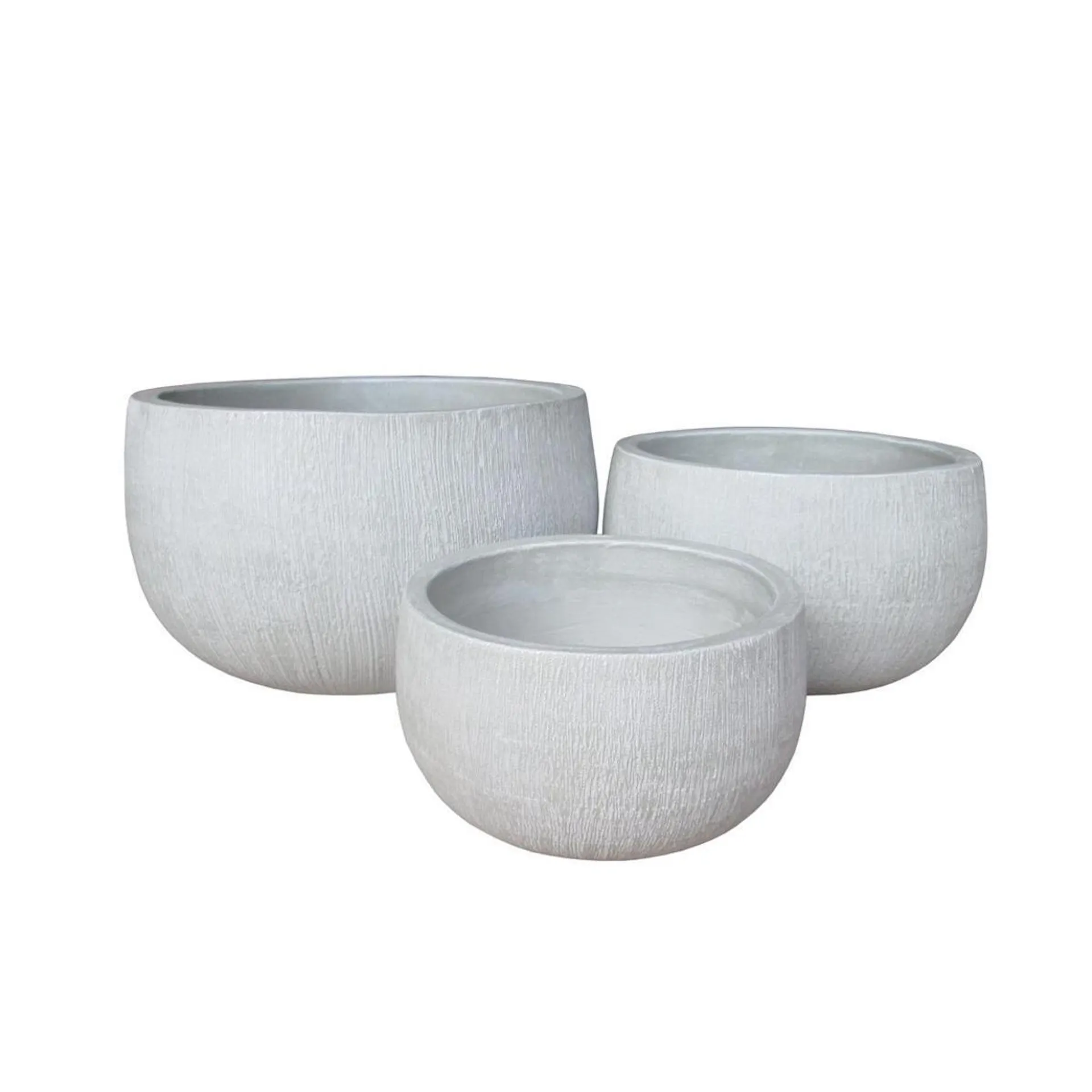 Pot Provence - ø 38 x H 22 cm - Gris, beige