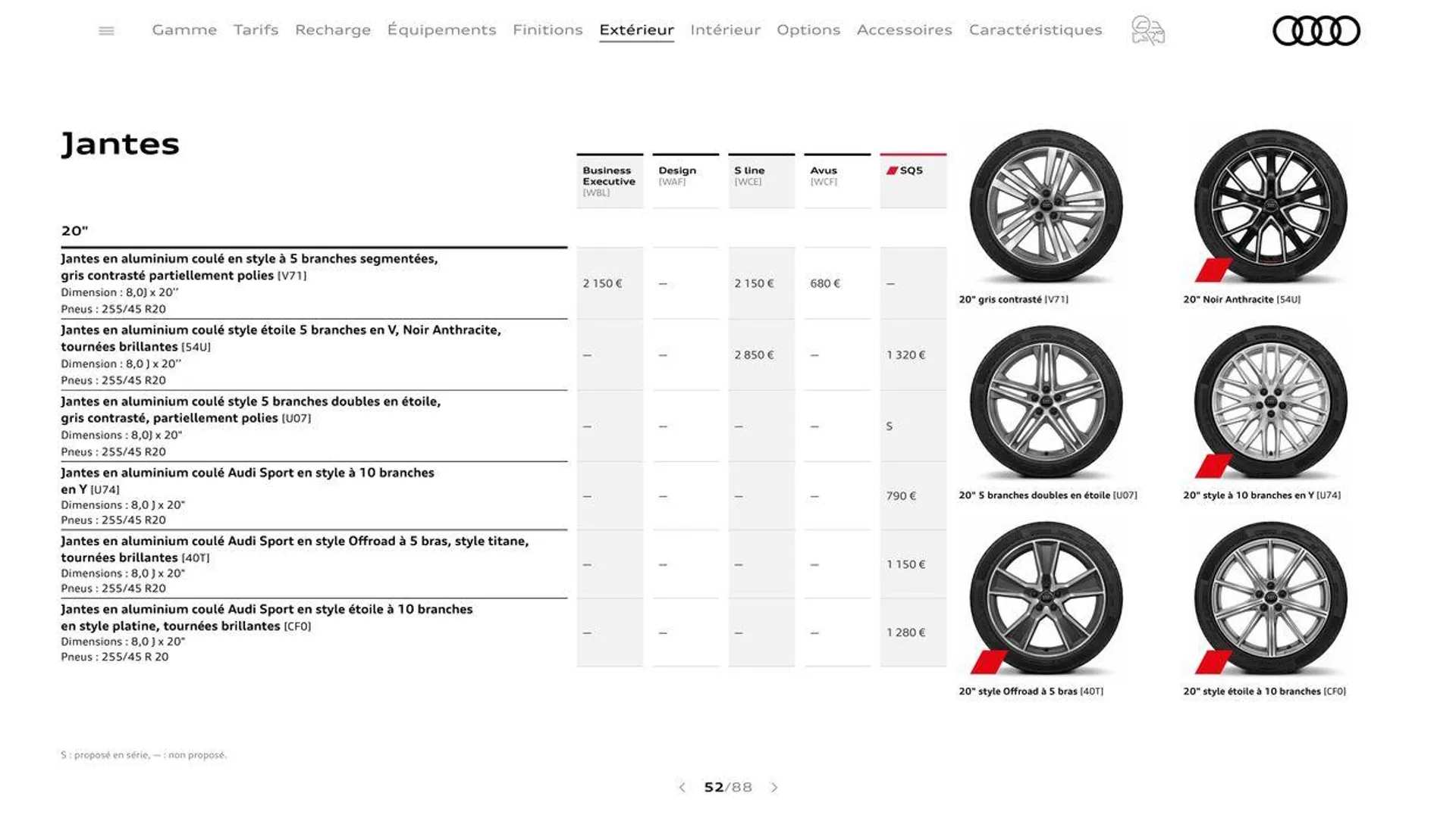 Audi Q5 du 20 août au 31 décembre 2024 - Catalogue page 52