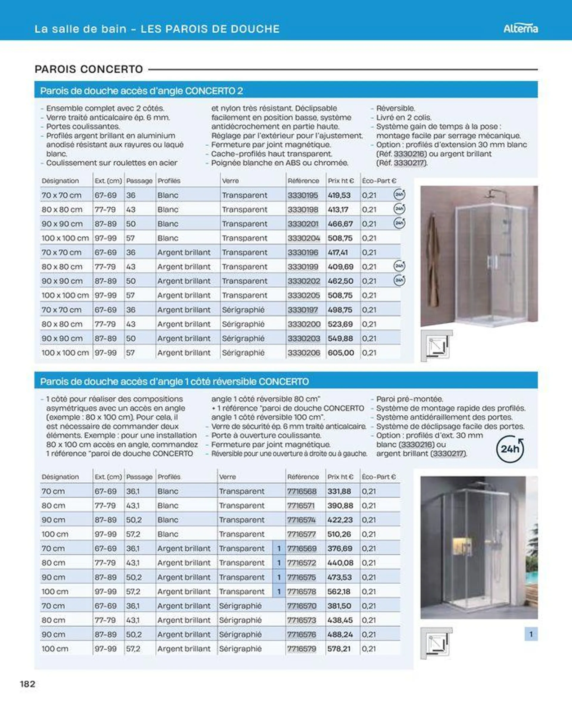 La salle de bain en toute sérénité du 2 juillet au 31 décembre 2024 - Catalogue page 182