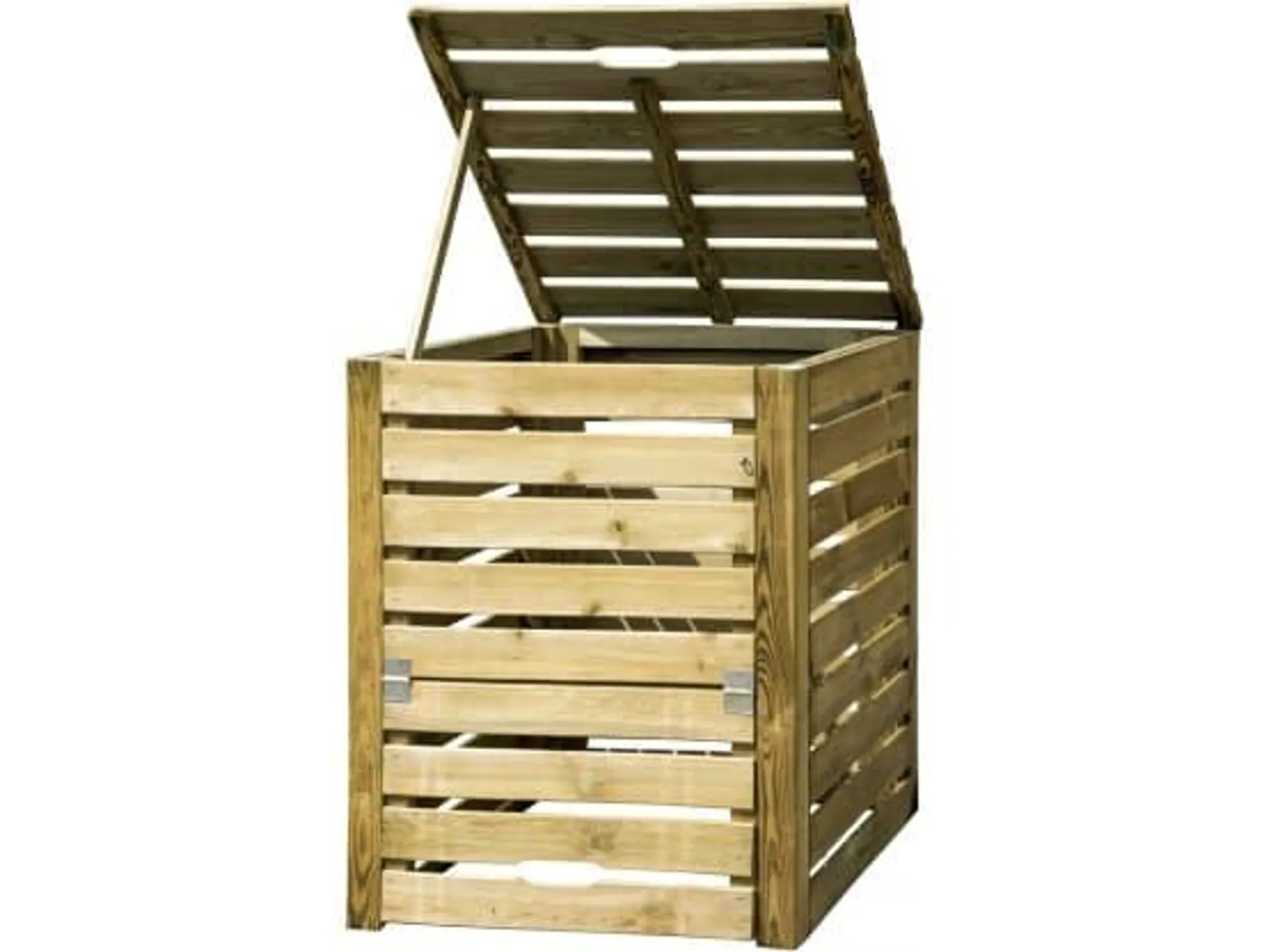 Composteur En Bois 550 L "dexter" - 80 X 80 X 100 Cm - Bois -habitat Et Jardin