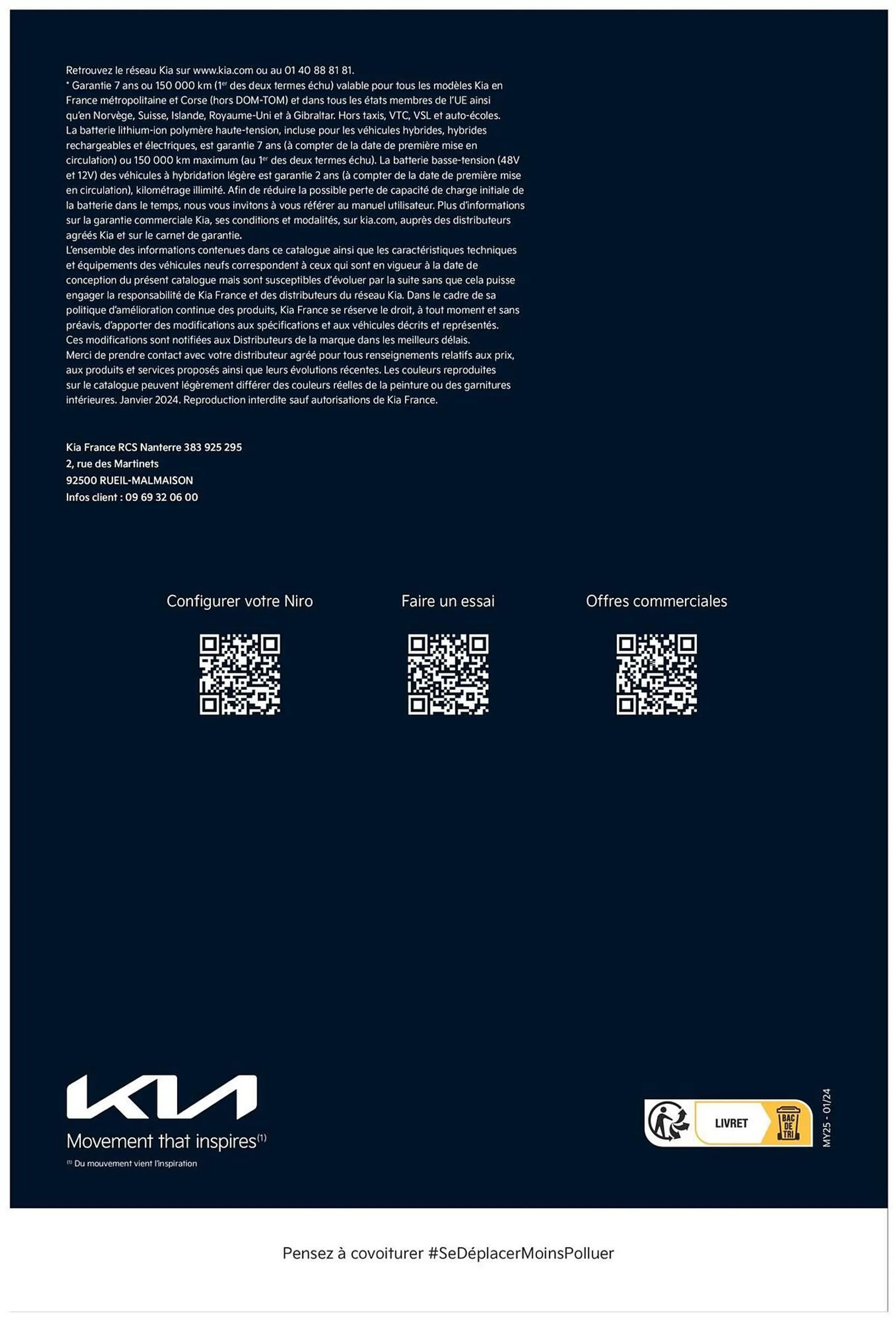 Catalogue KIA Niro EV 100% électrique du 2 février au 23 janvier 2025 - Catalogue page 25