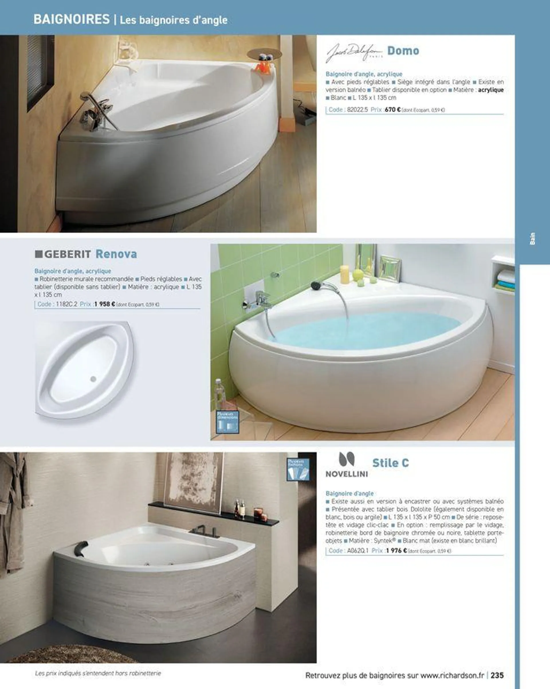 Salle de bains et carrelage 2024 du 23 mai au 31 décembre 2024 - Catalogue page 237