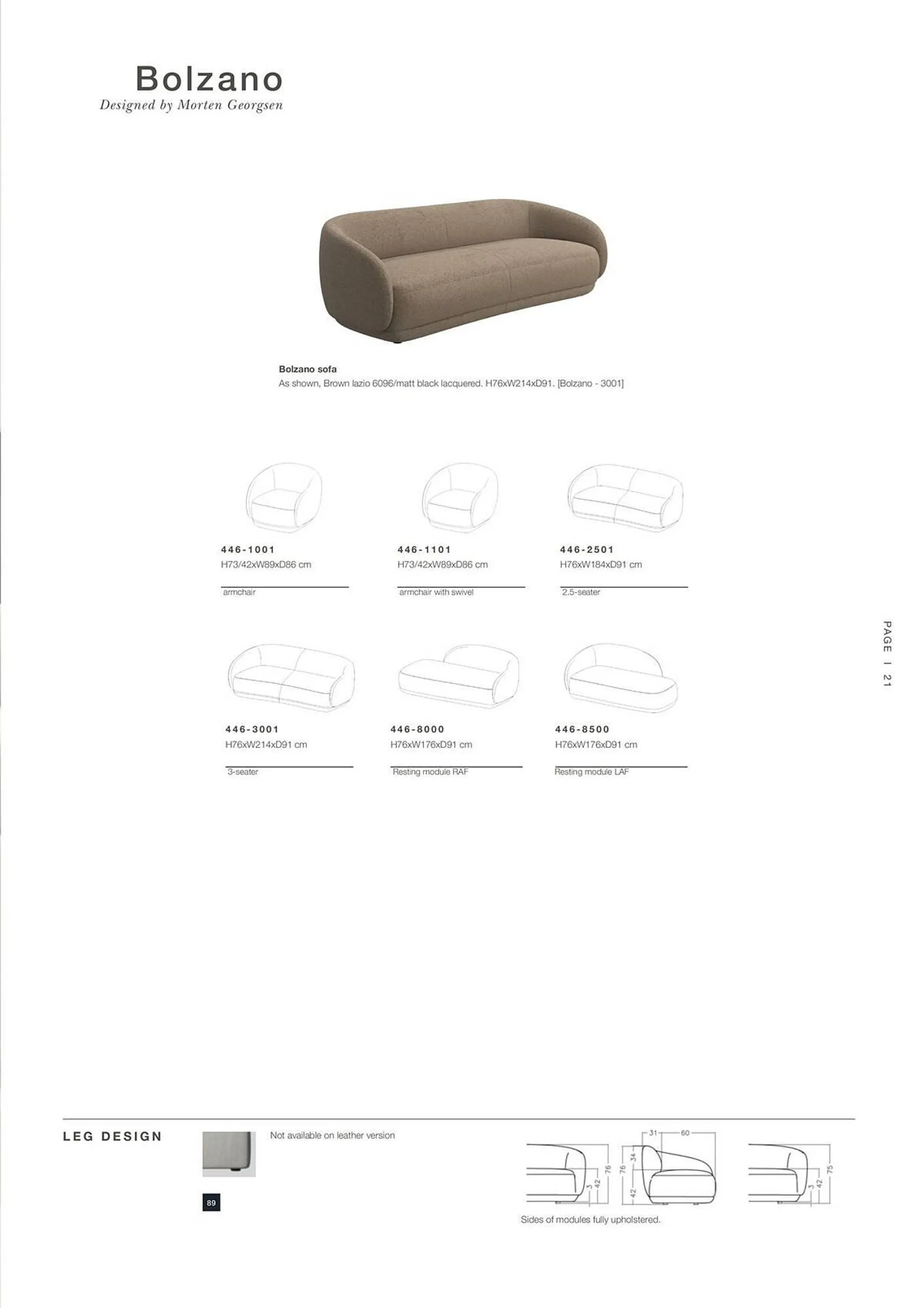 Catalogue BoConcept du 9 avril au 31 décembre 2024 - Catalogue page 21