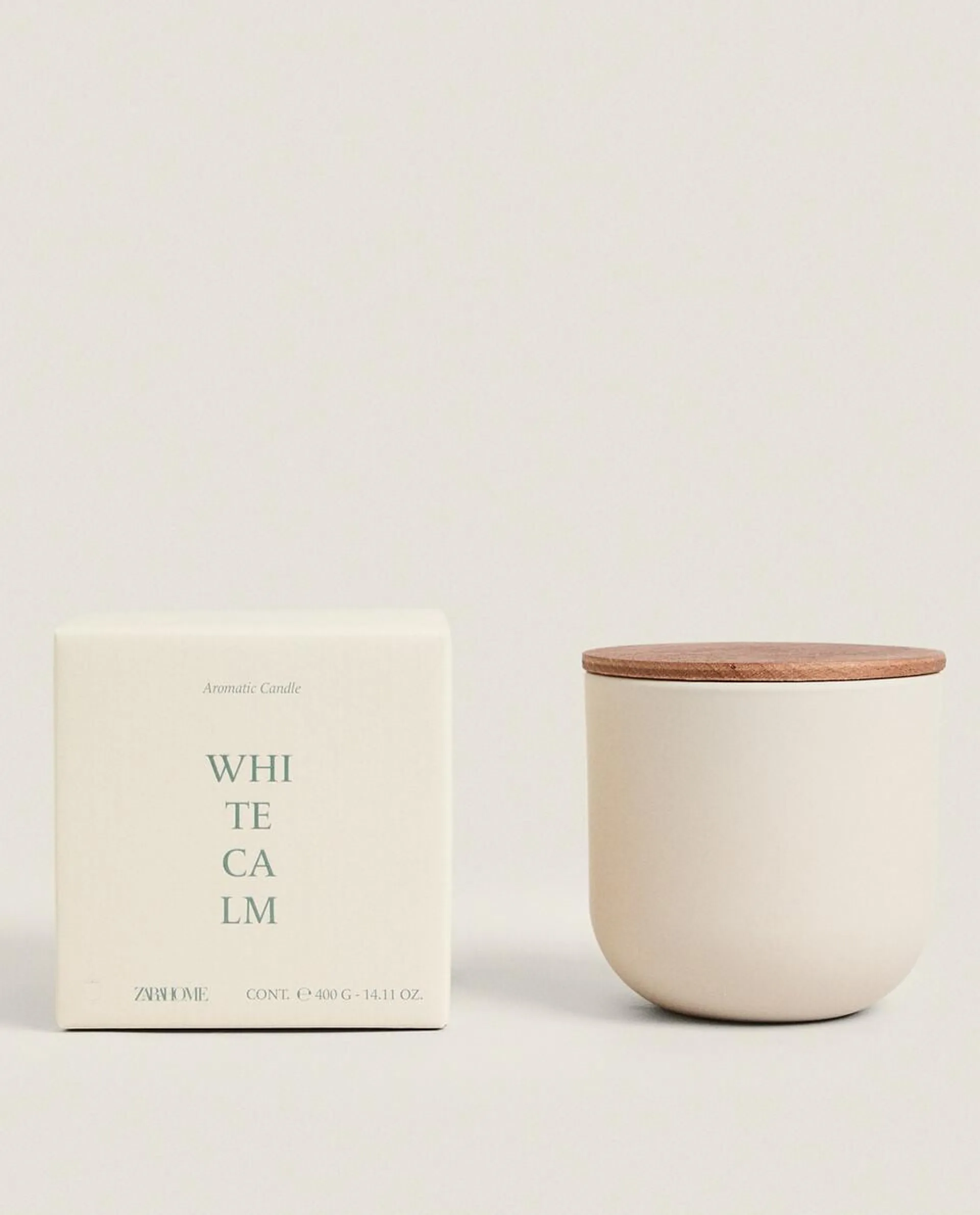 (400 G) WHITE CALM SCENTED CANDLE