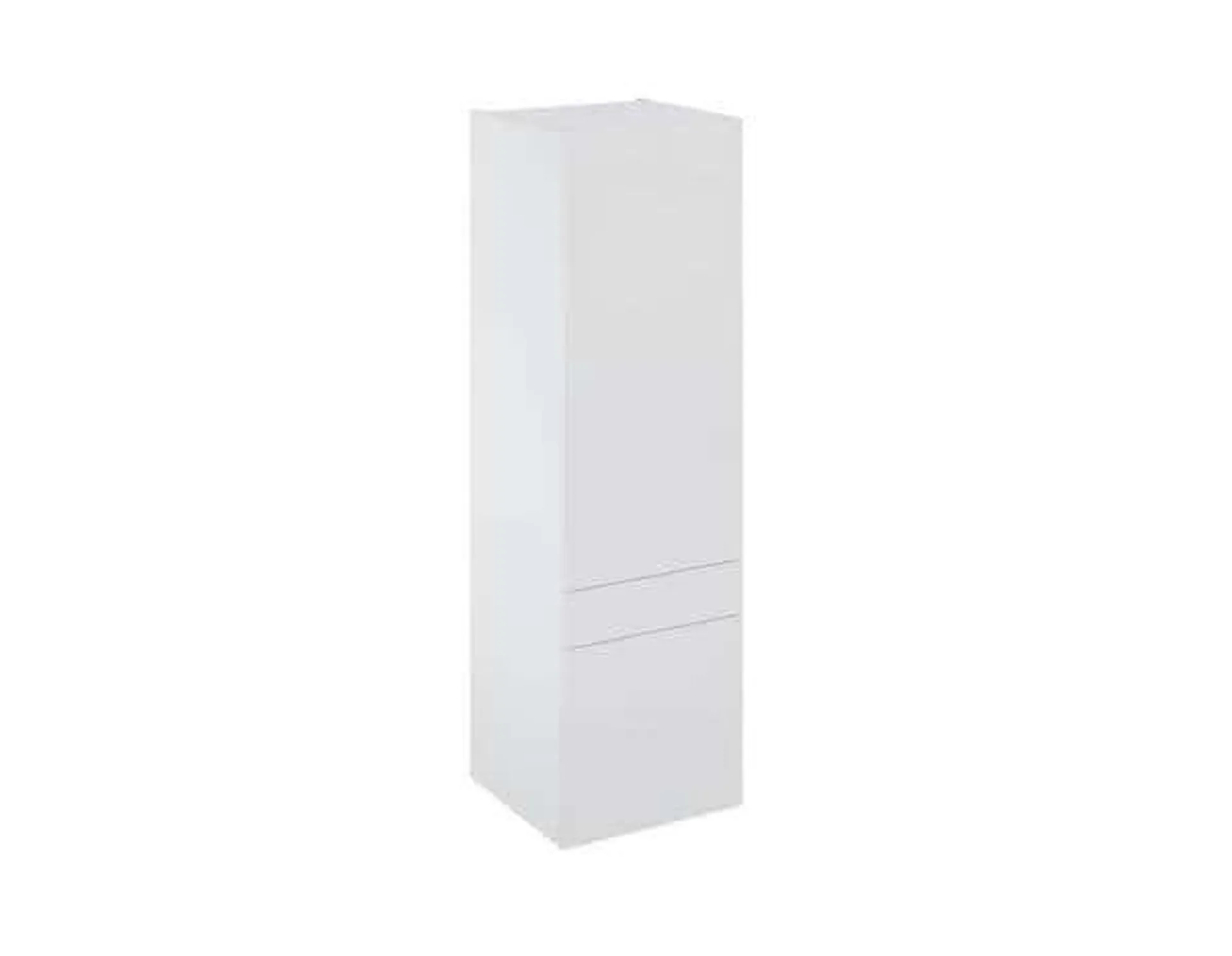 Colonne "Dorice" blanc brillant l.60 x h.201 x p.60 cm 2 portes + 1 tiroir