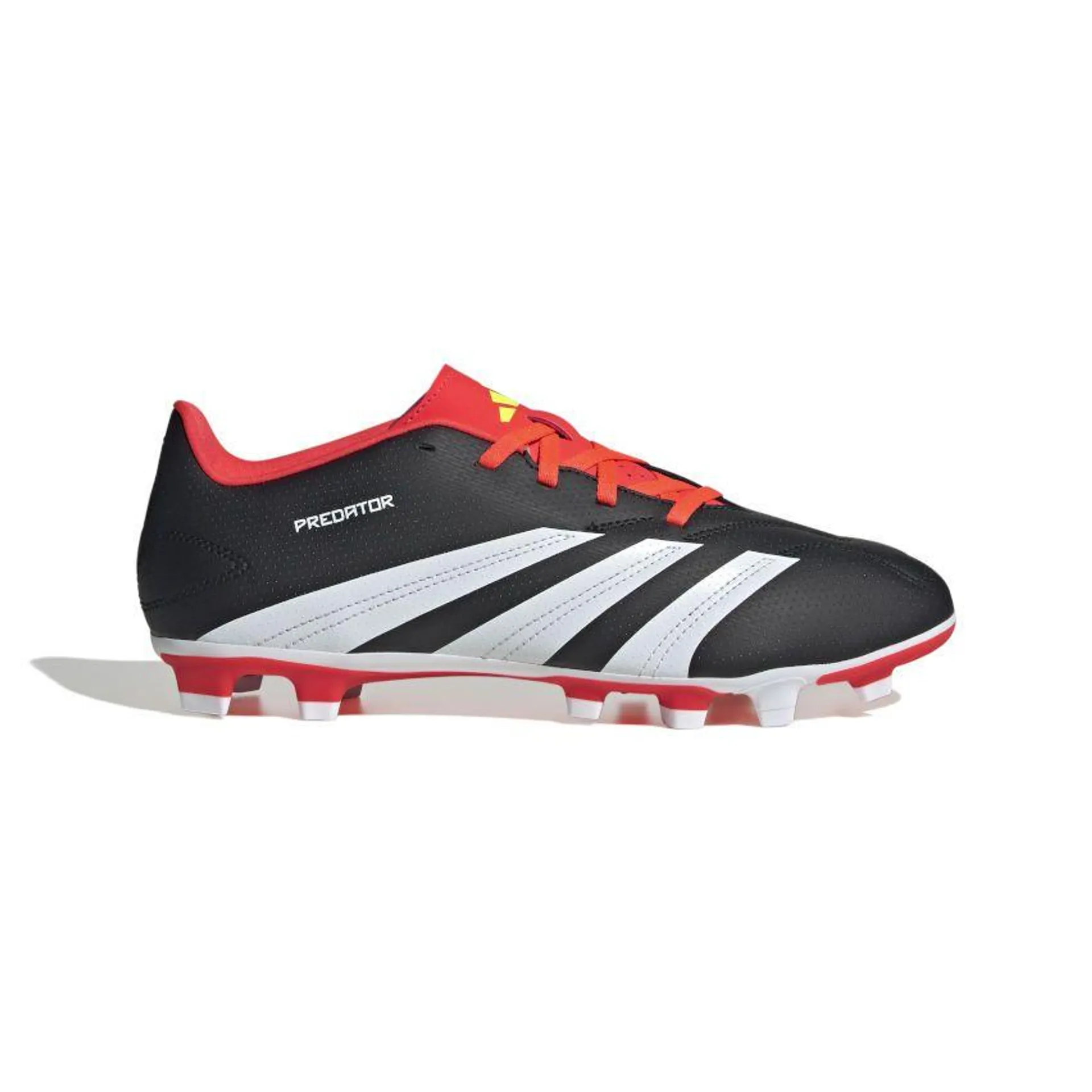 Chaussures Rugby Predator Club FG Crampons Moulés Terrain Sec Noir/Rouge - Adidas