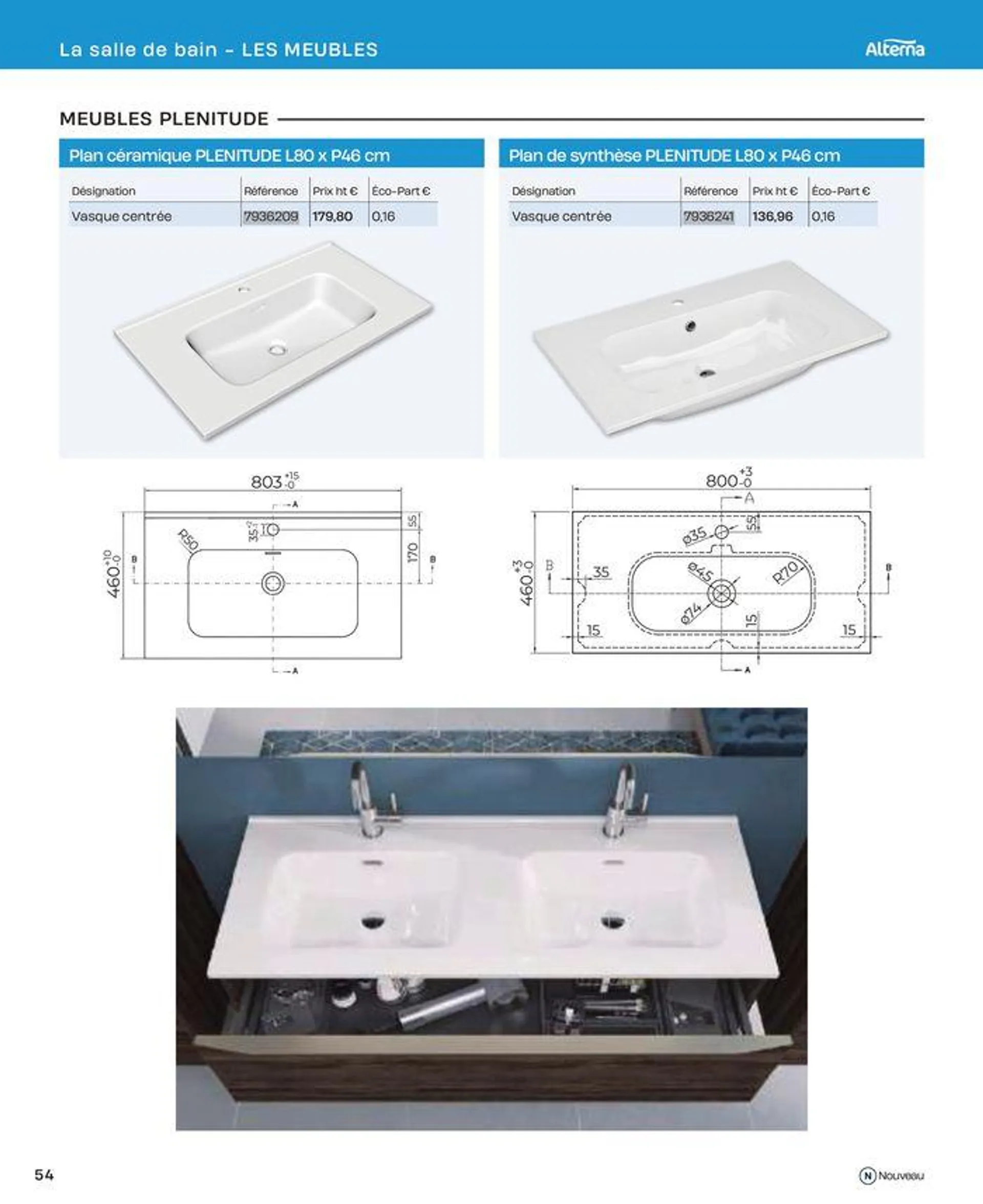 La salle de bain en toute sérénité du 2 juillet au 31 décembre 2024 - Catalogue page 54