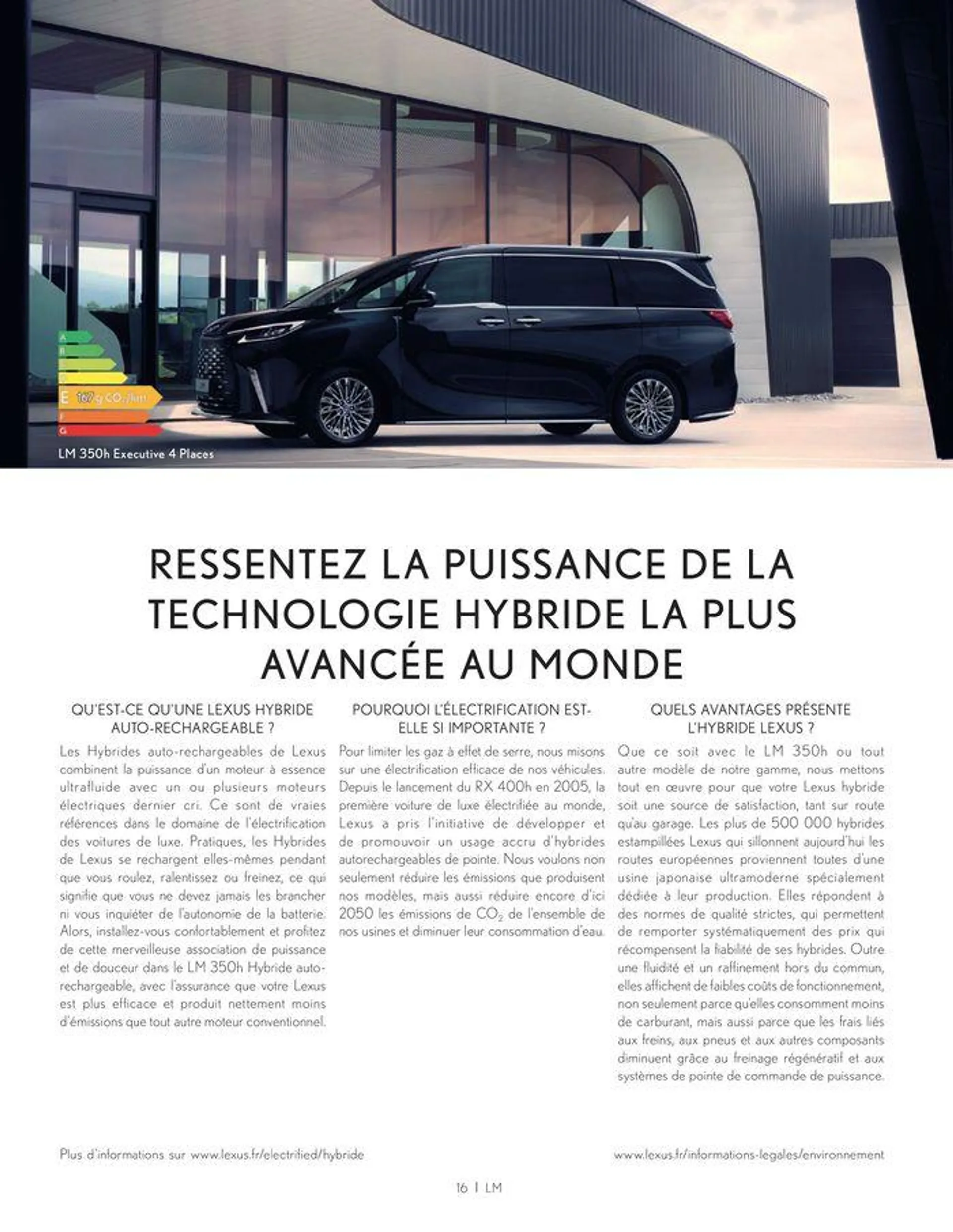 Lexus NOUVEAU LM  du 24 juin au 28 février 2025 - Catalogue page 16